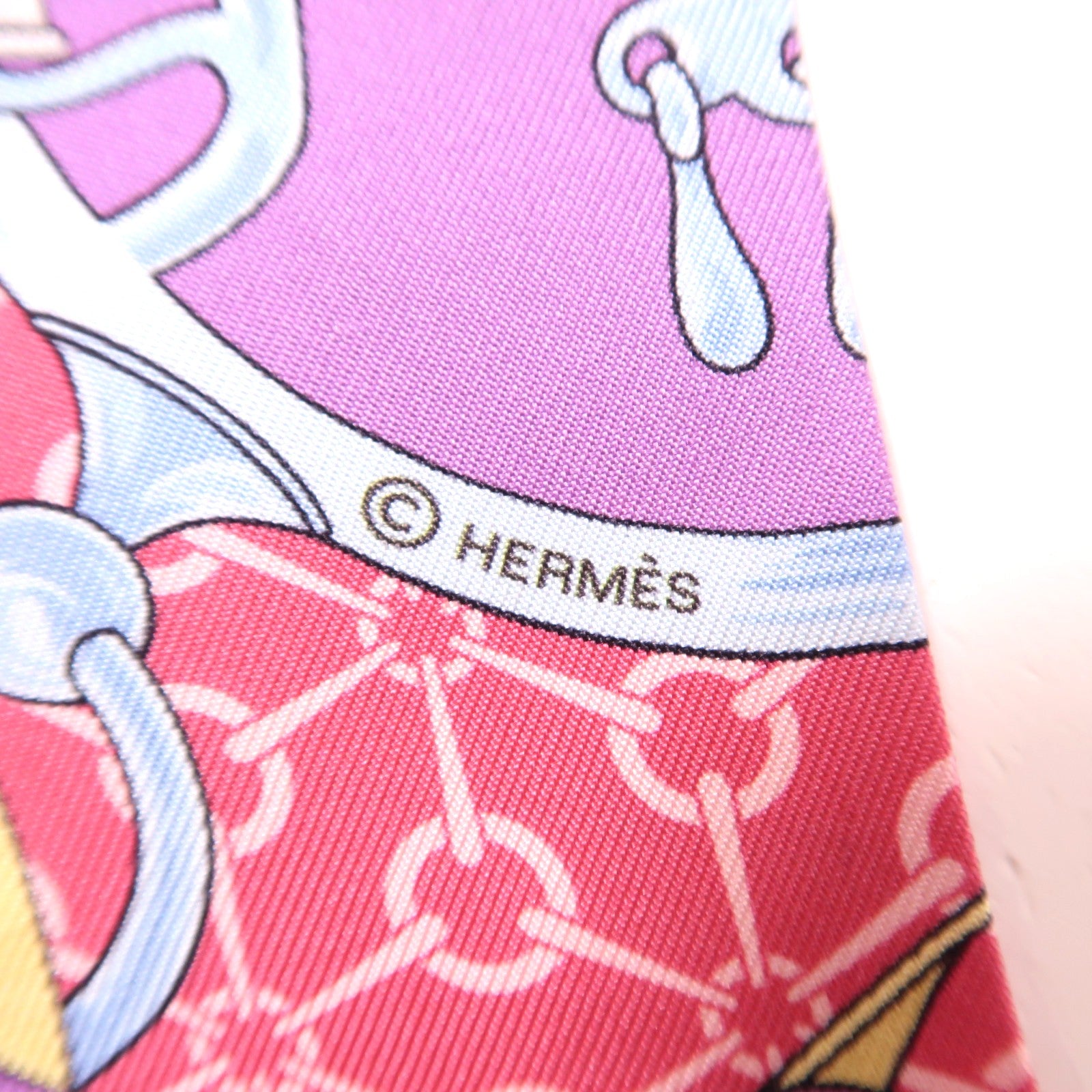 HERMES 絲質Twilly絲巾
