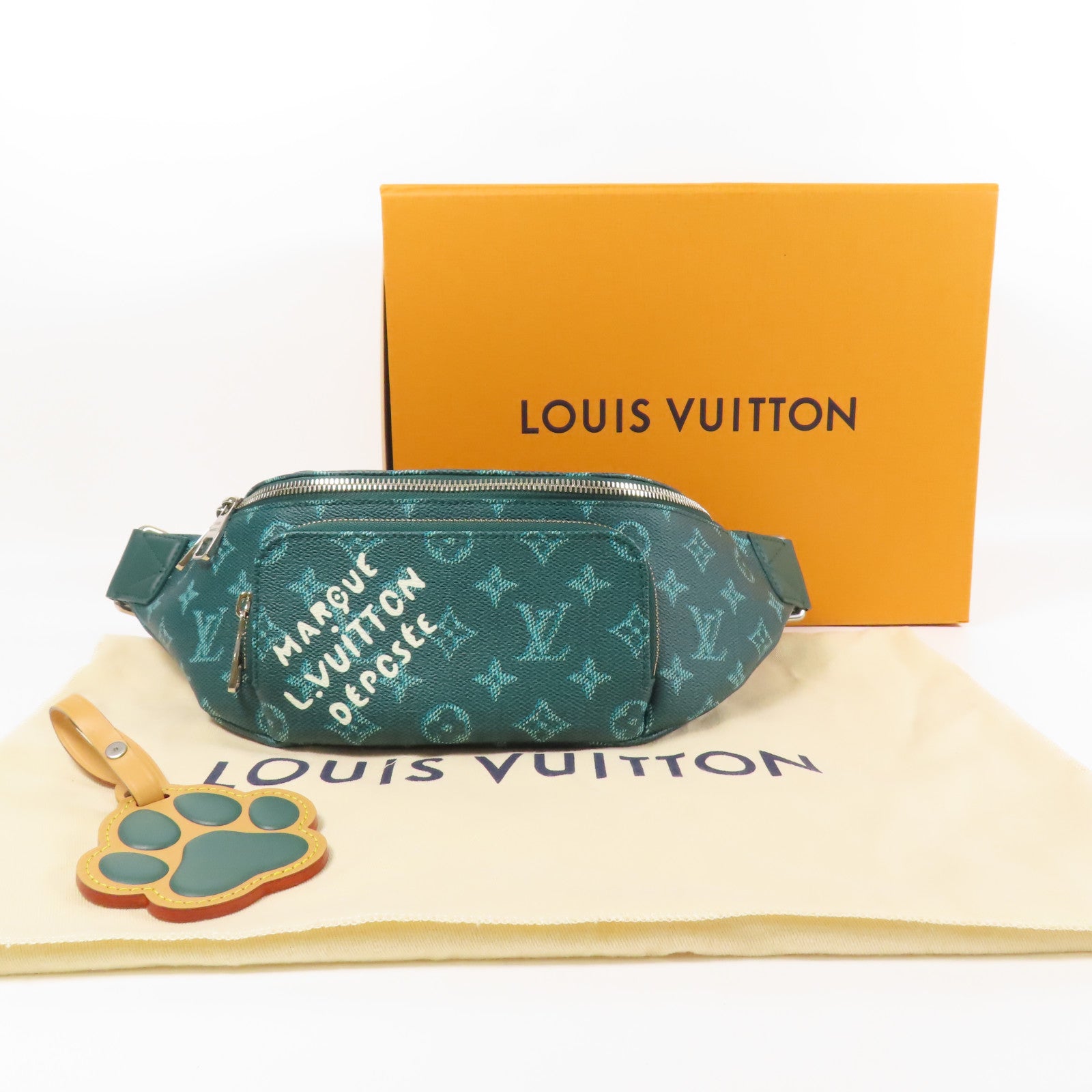 LOUIS VUITTON Monogram Heritage Rush Bumbag銀扣腰包