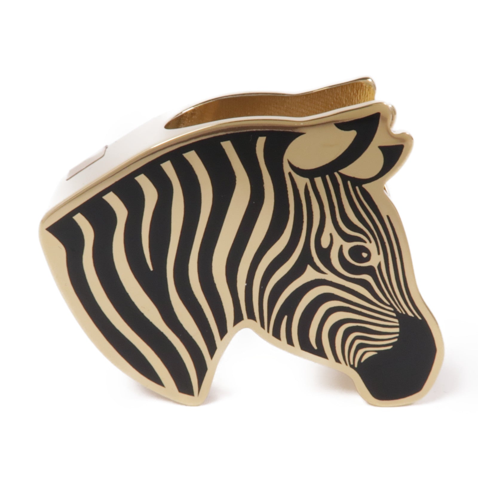 HERMES 金屬Zebre Scarf Ring圍巾環