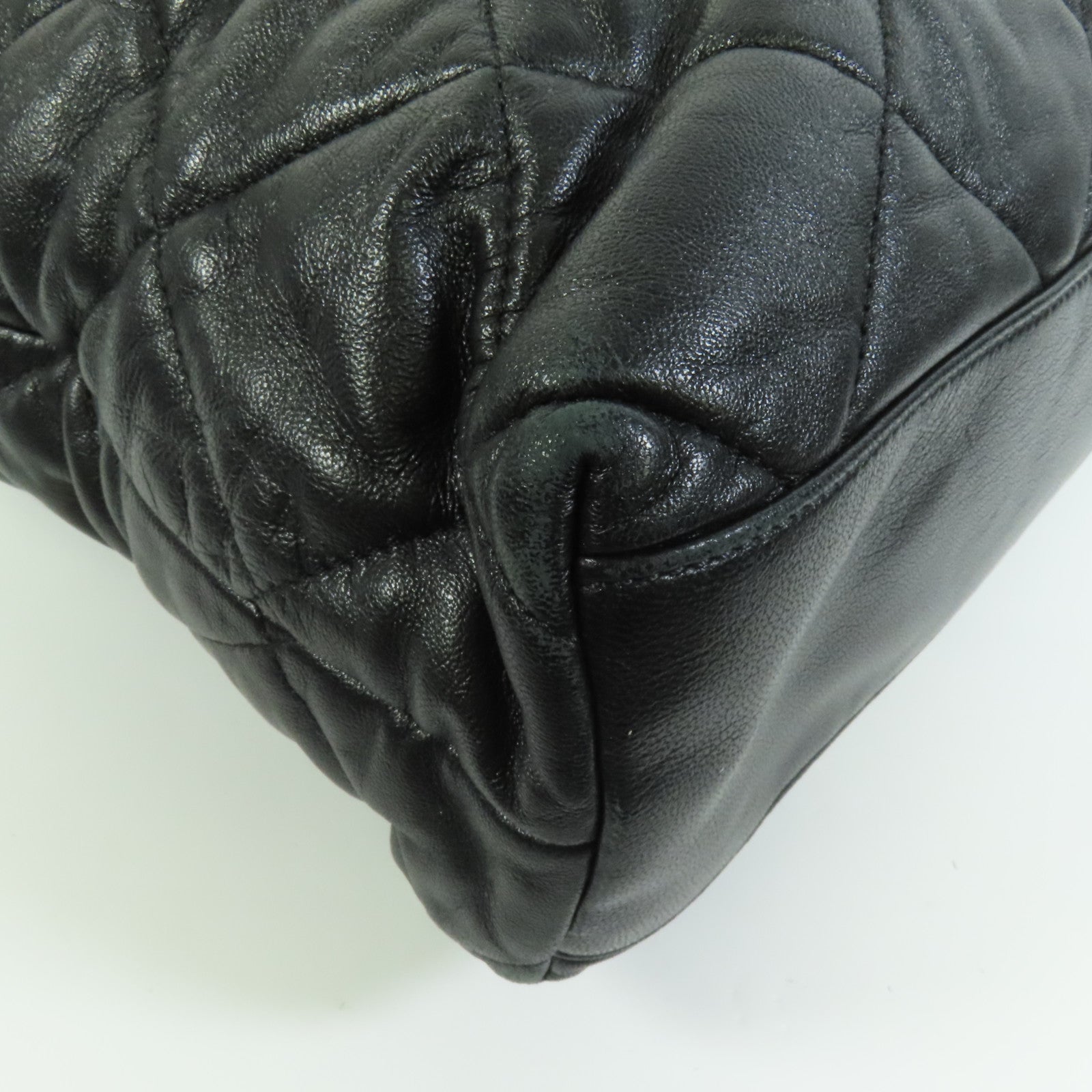 CHANEL 牛皮皮革Chain Tote金扣手挽肩背兩用袋