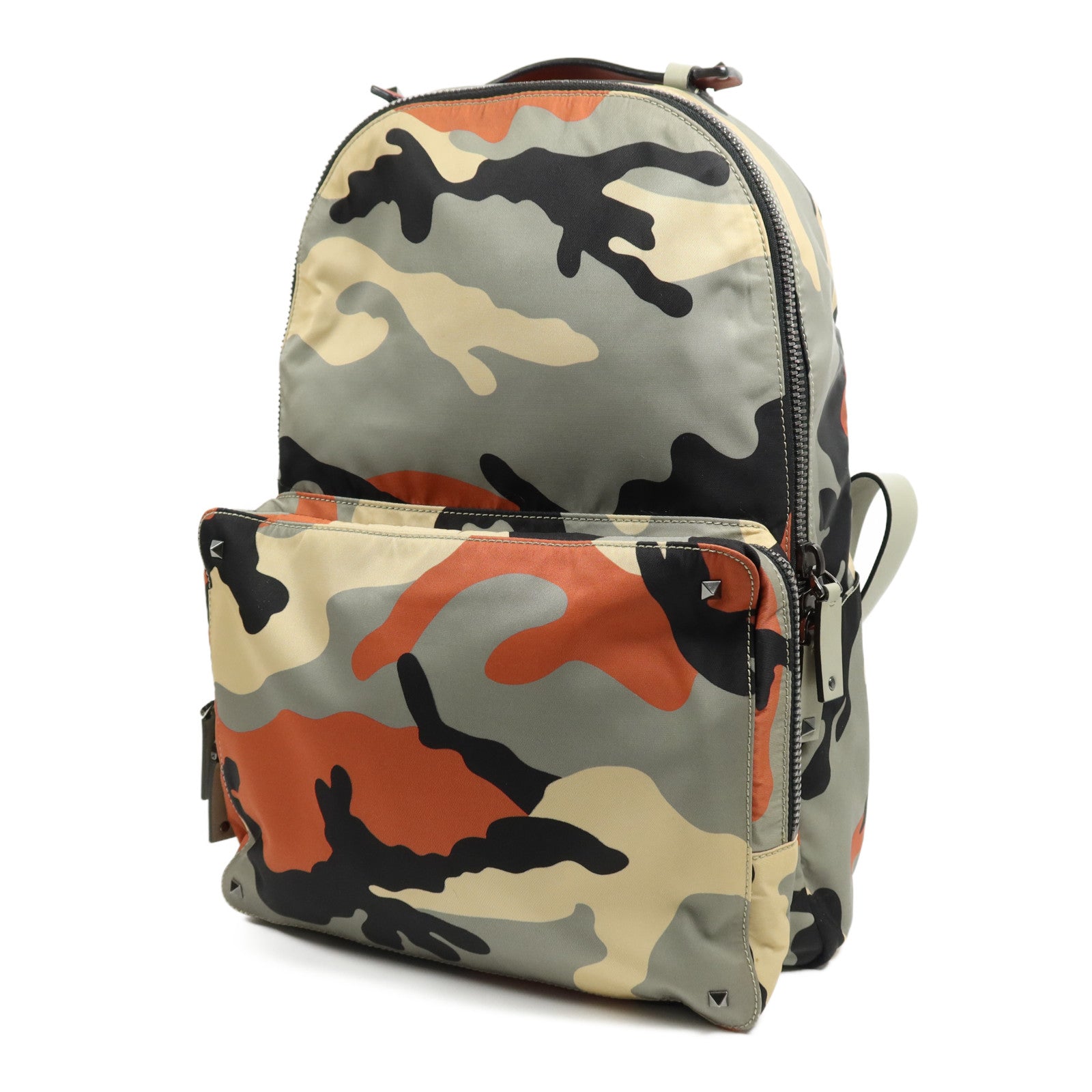 Valentino 尼龍Rucksack銀扣背包