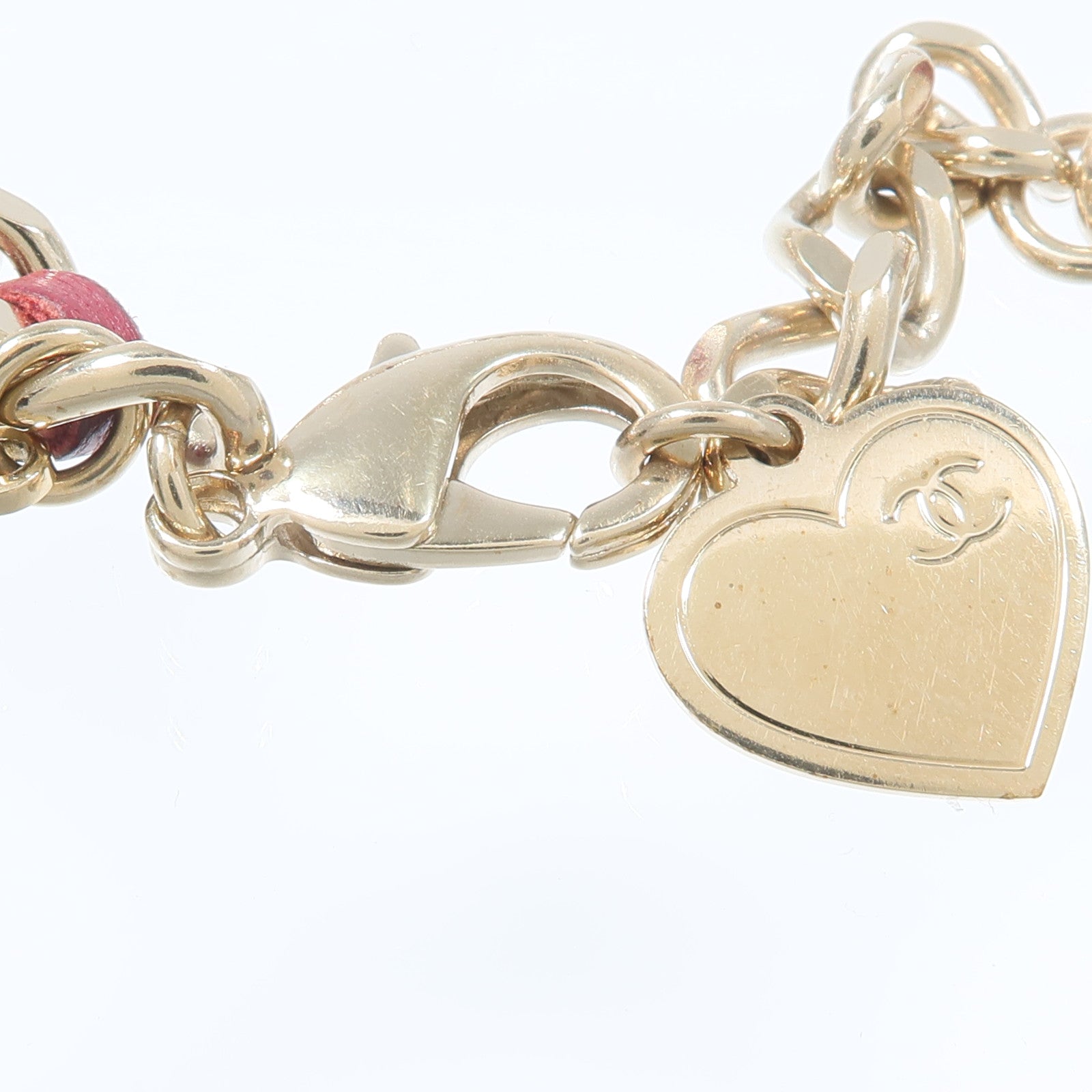 CHANEL 金屬/皮革Multi Charm Bracelet手鏈