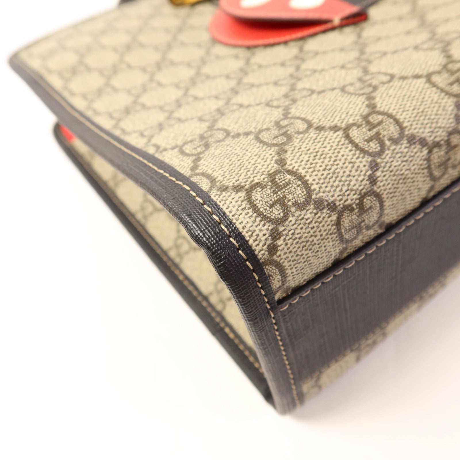 GUCCI 塗層帆布Ladybug Kids Tote Bag銀扣手挽肩背兩用袋