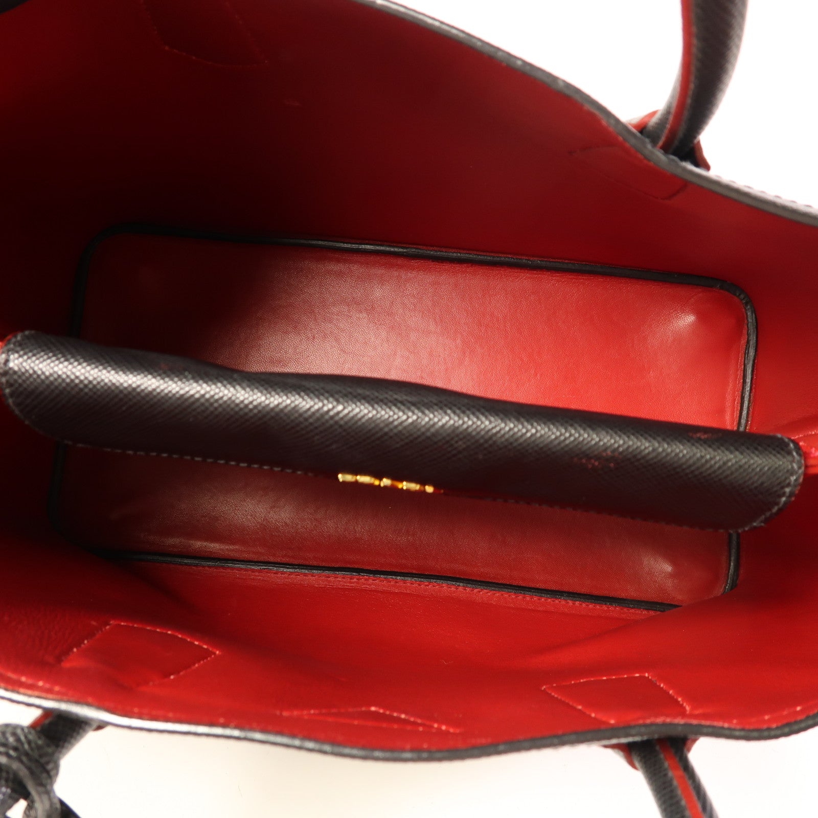 PRADA Saffiano皮革Galleria金扣手挽肩背兩用袋