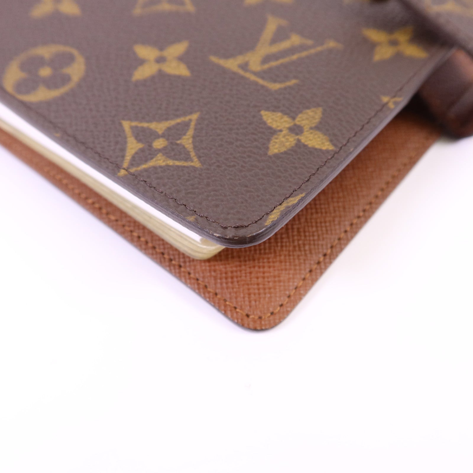 LOUIS VUITTON Monogram Agende MM金扣手帳簿R20105