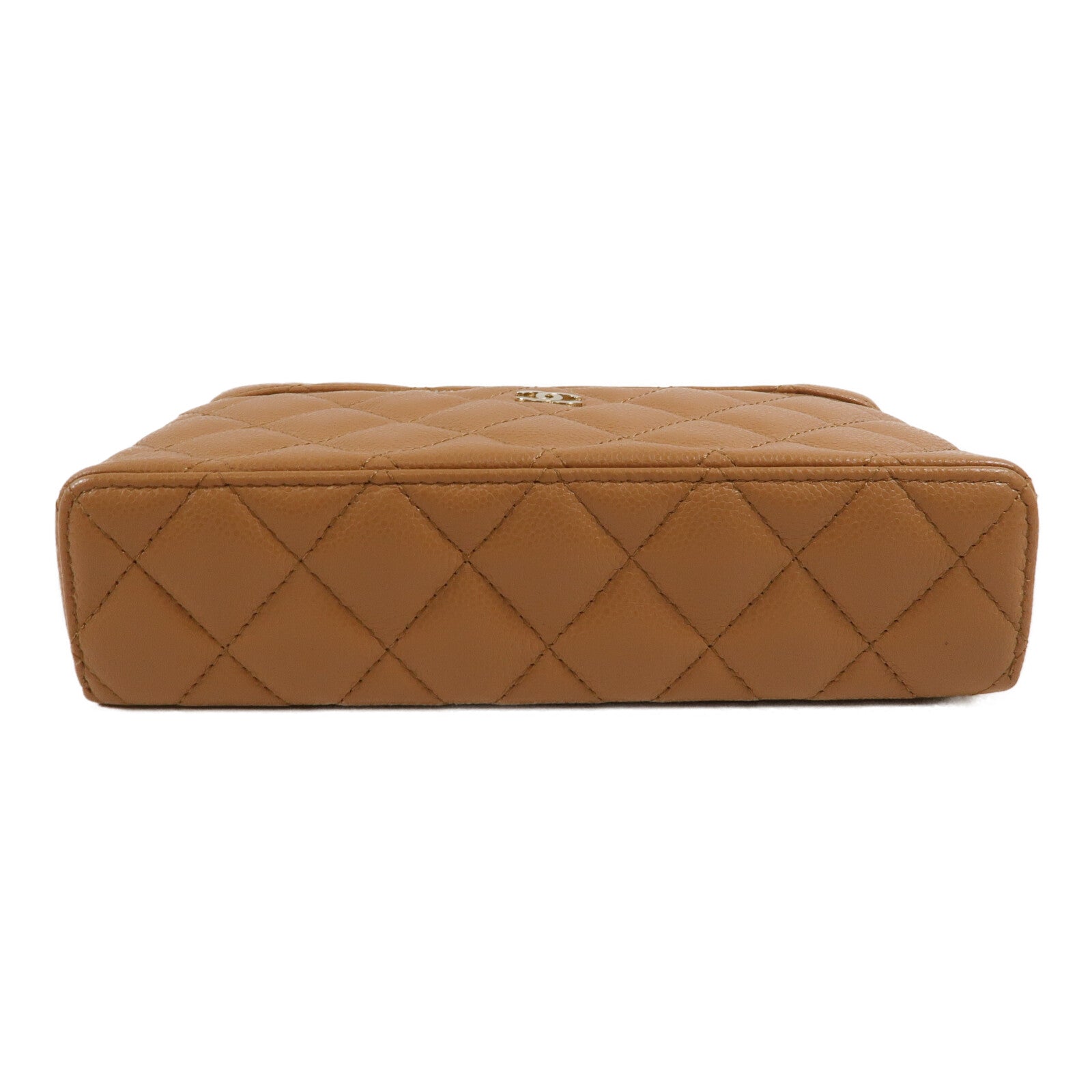 CHANEL 牛皮皮革LP Vanity Case鏈帶手挽肩背兩用袋