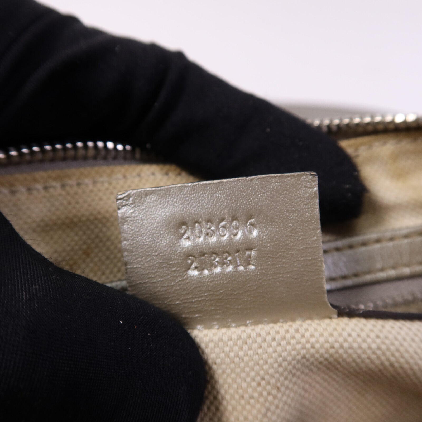 GUCCI 【激減優惠】塗層帆布Boston Bag銀扣手挽肩背兩用袋