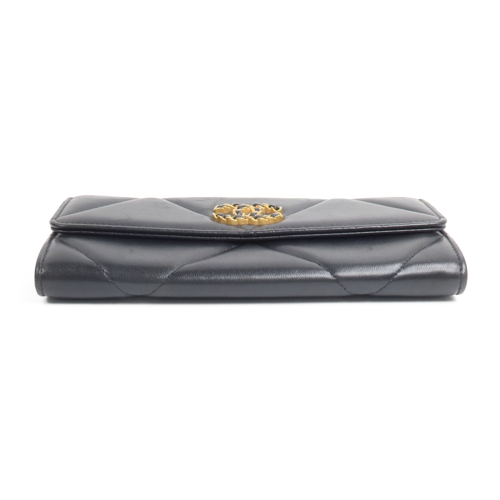 CHANEL 羊皮皮革19 Long Wallet長錢包