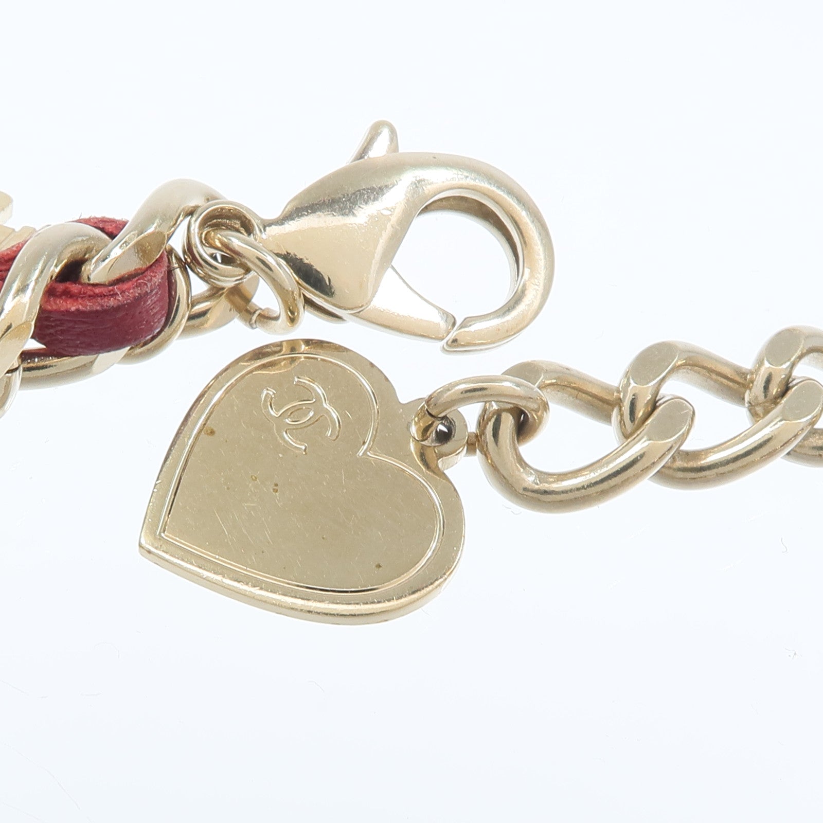 CHANEL 金屬/皮革Multi Charm Bracelet手鏈