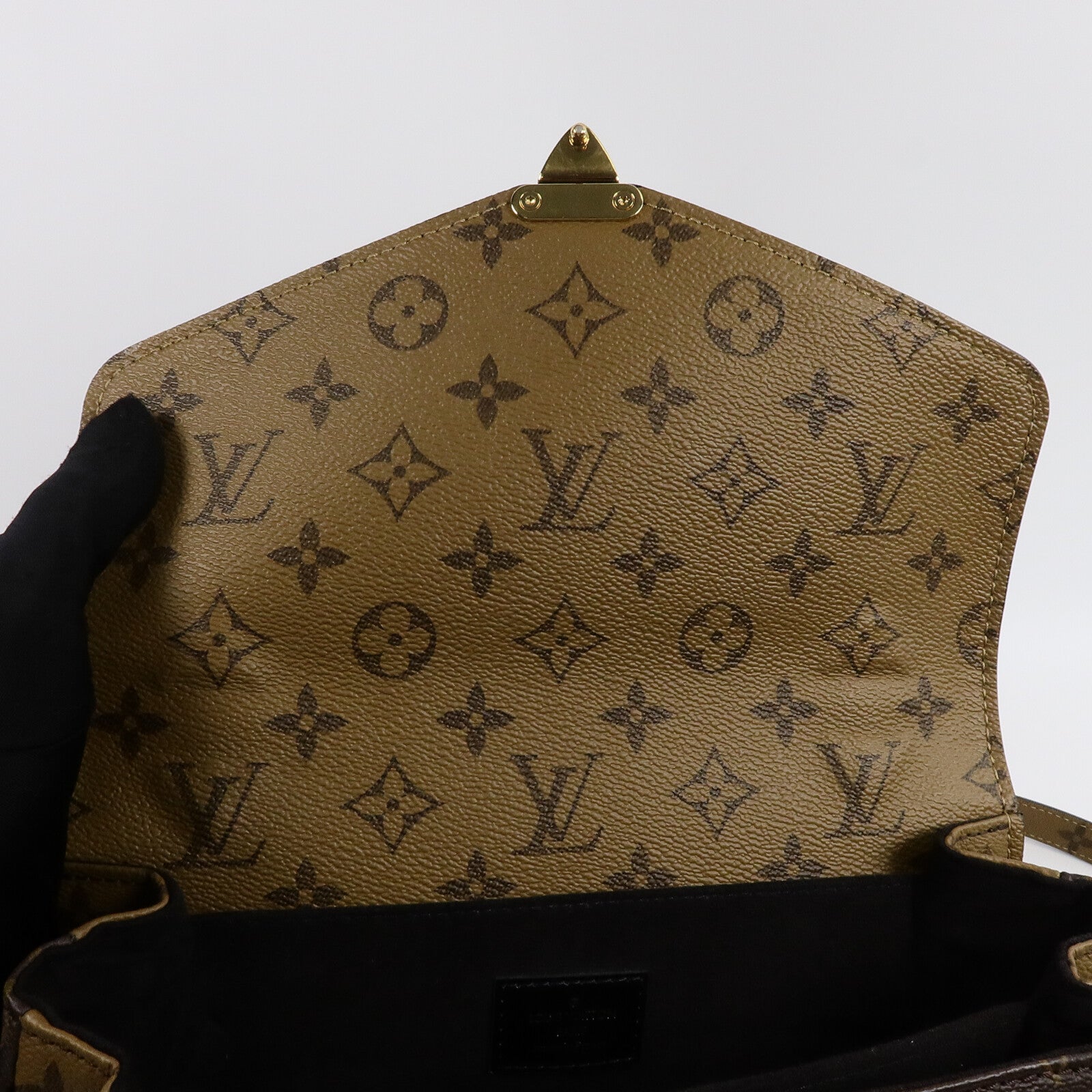 LOUIS VUITTON Monogram Reverse Pochette Metis手挽肩背兩用袋