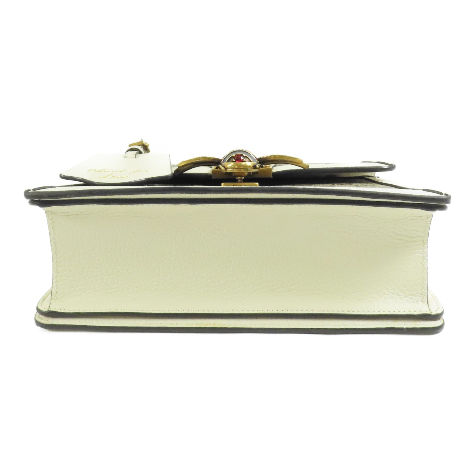 GUCCI 塗層帆布/皮革Queen Margaret金扣手挽肩背兩用袋