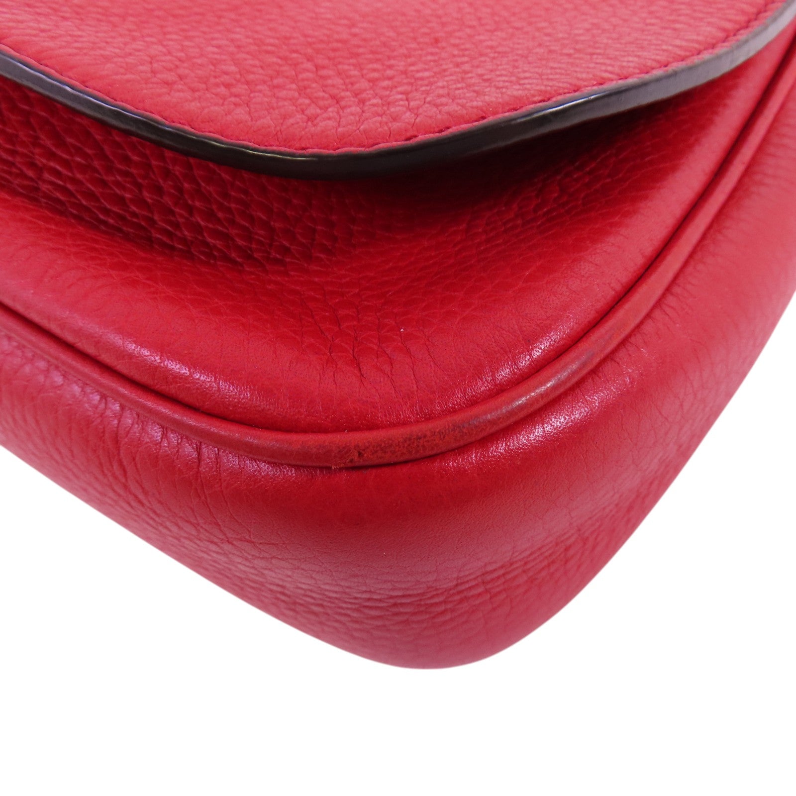 GUCCI 牛皮皮革Soho Chain Shoulder金扣鏈帶肩背袋