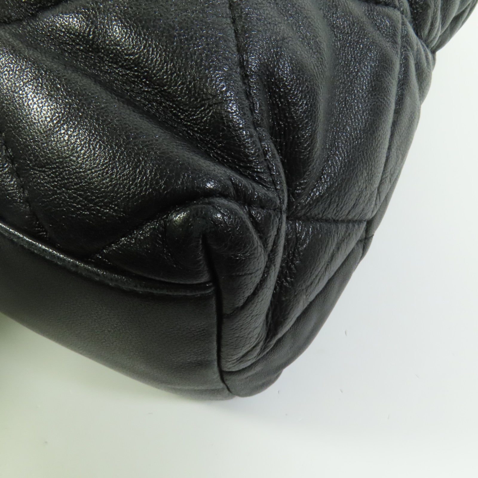 CHANEL 牛皮皮革Chain Tote金扣手挽肩背兩用袋