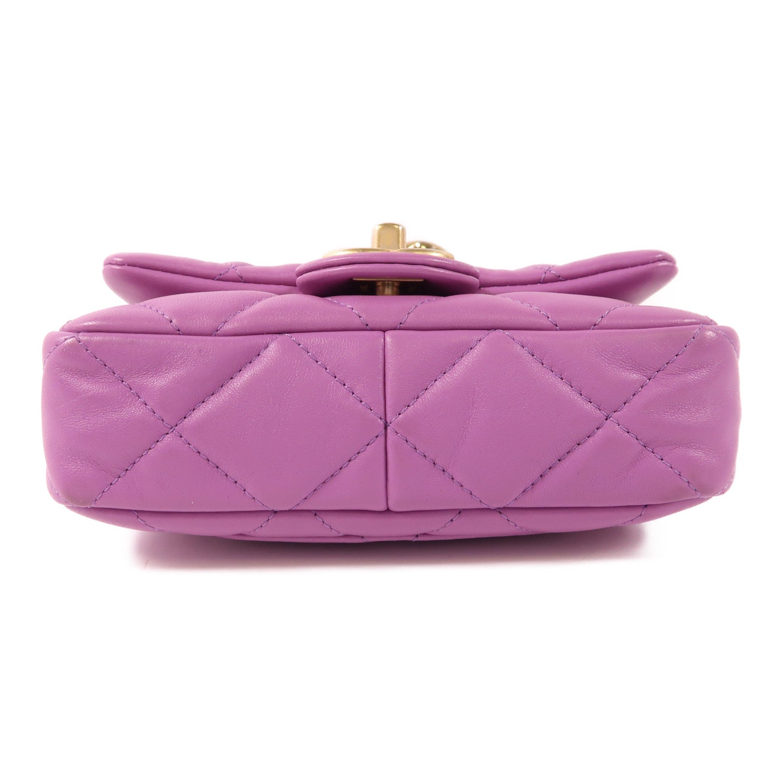 CHANEL 【激減優惠】羊皮皮革Mini Flap Bag金扣肩背袋