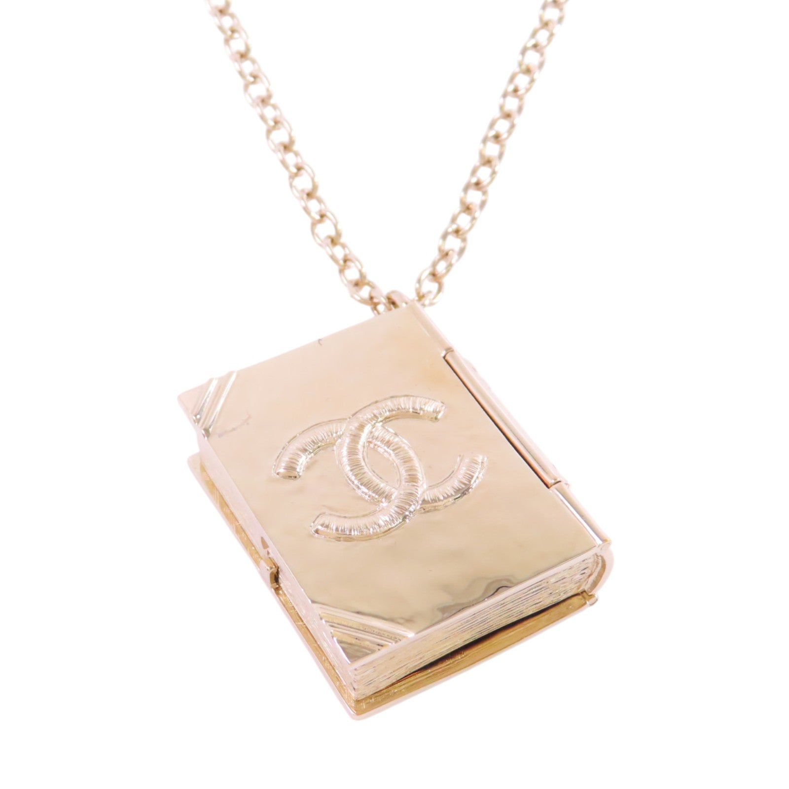 CHANEL CC GHW Pendant Necklace B22C Metal