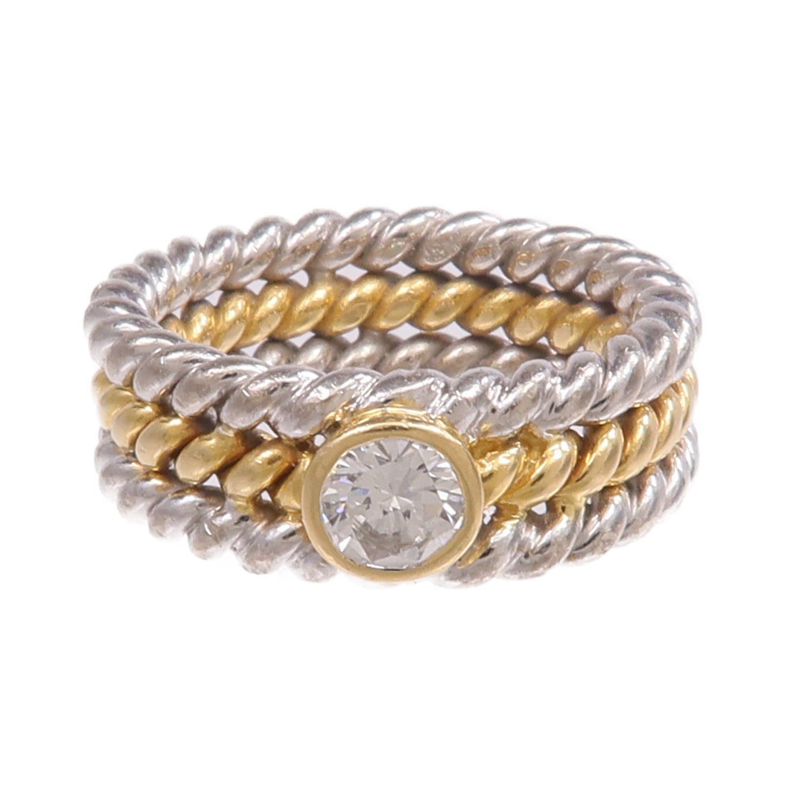 JEWELRY 18K黃金/白金Diamond Ring鑽石戒指US#6