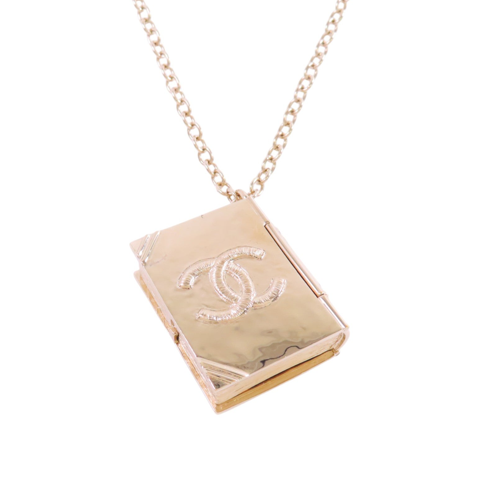 CHANEL CC GHW Pendant Necklace B22C Metal