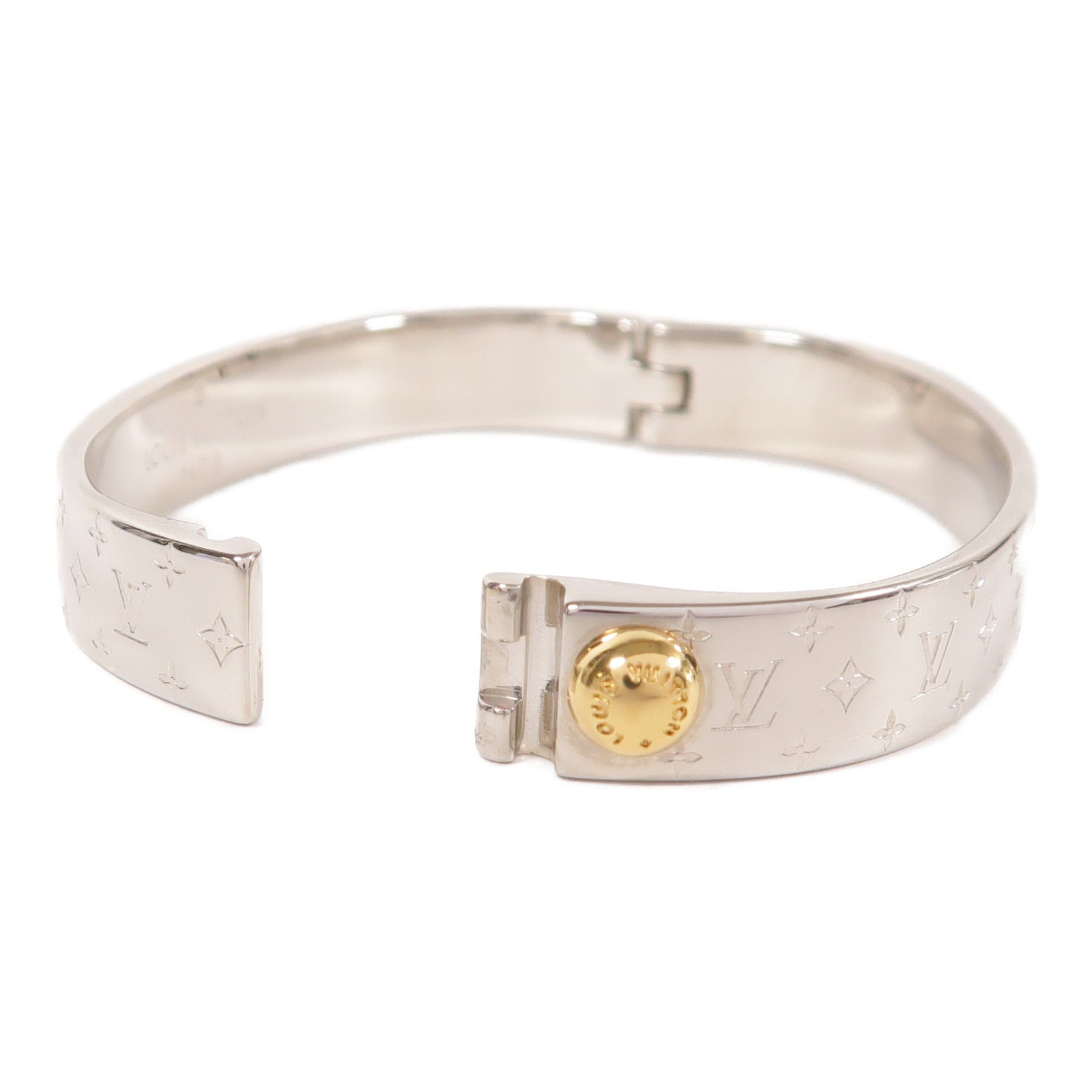 LOUIS VUITTON 金屬Nanogram Cuff手鐲