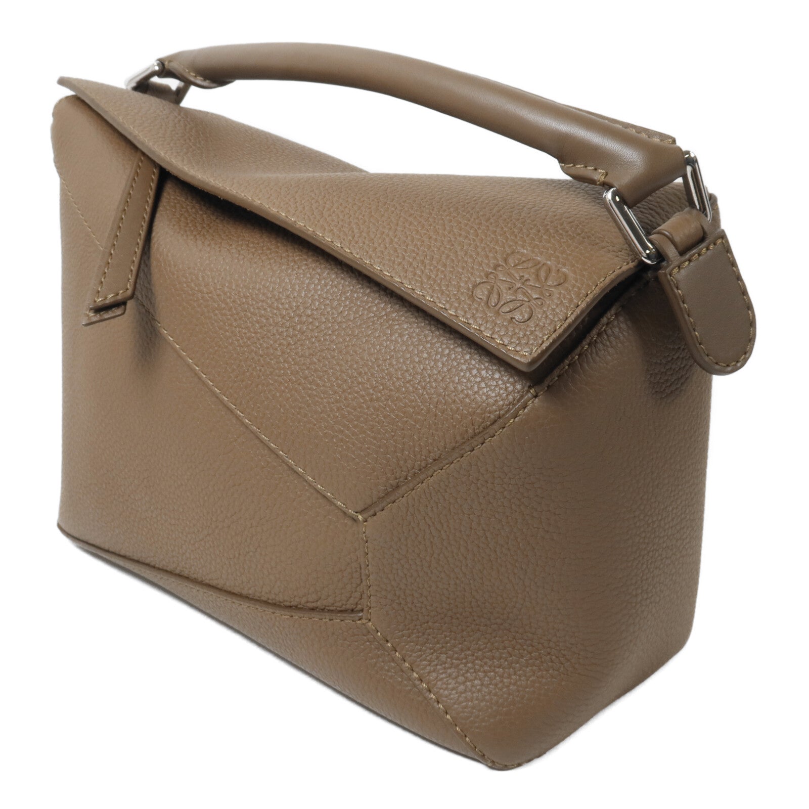 LOEWE 牛皮皮革Large Puzzle手挽肩背兩用袋