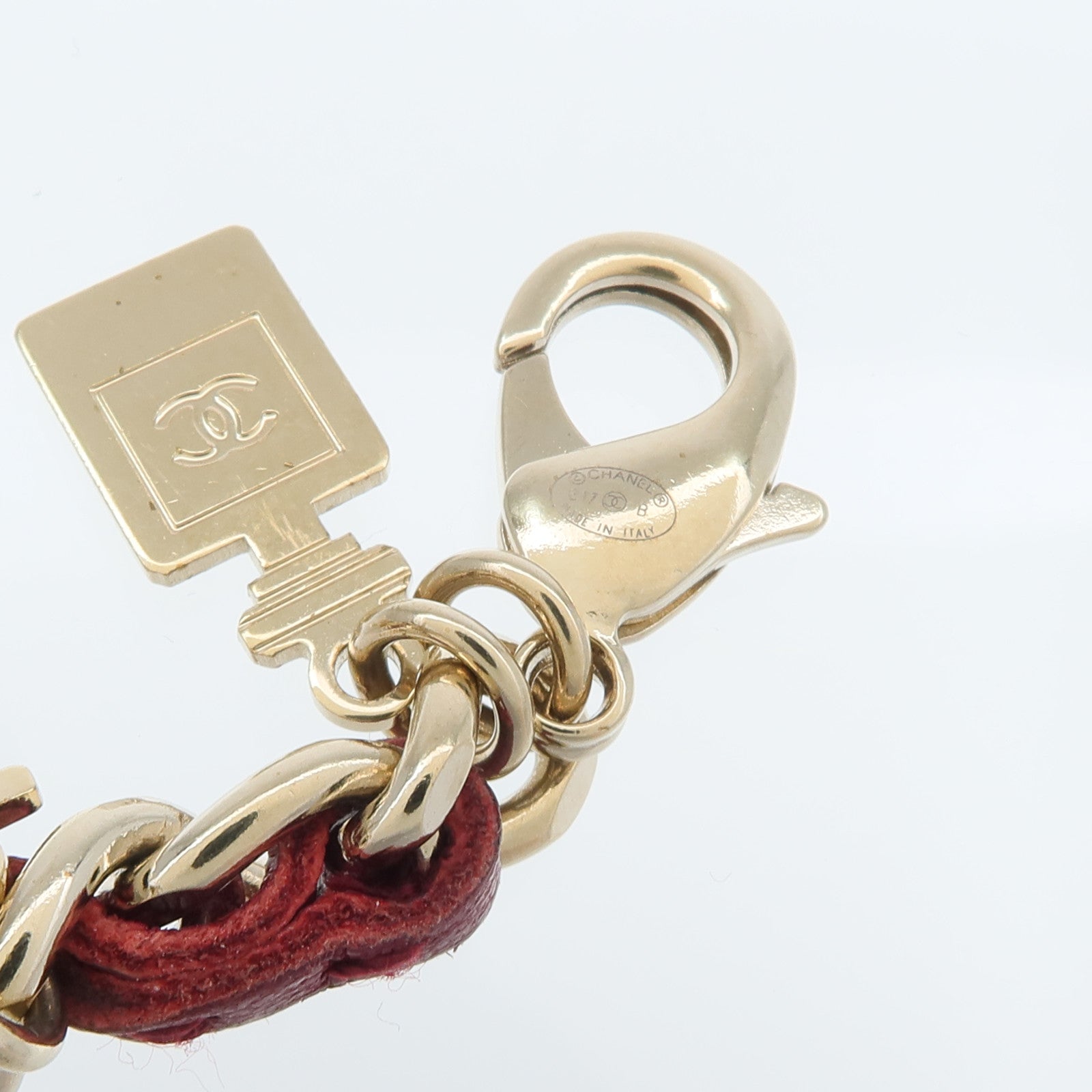 CHANEL 金屬/皮革Multi Charm Bracelet手鏈