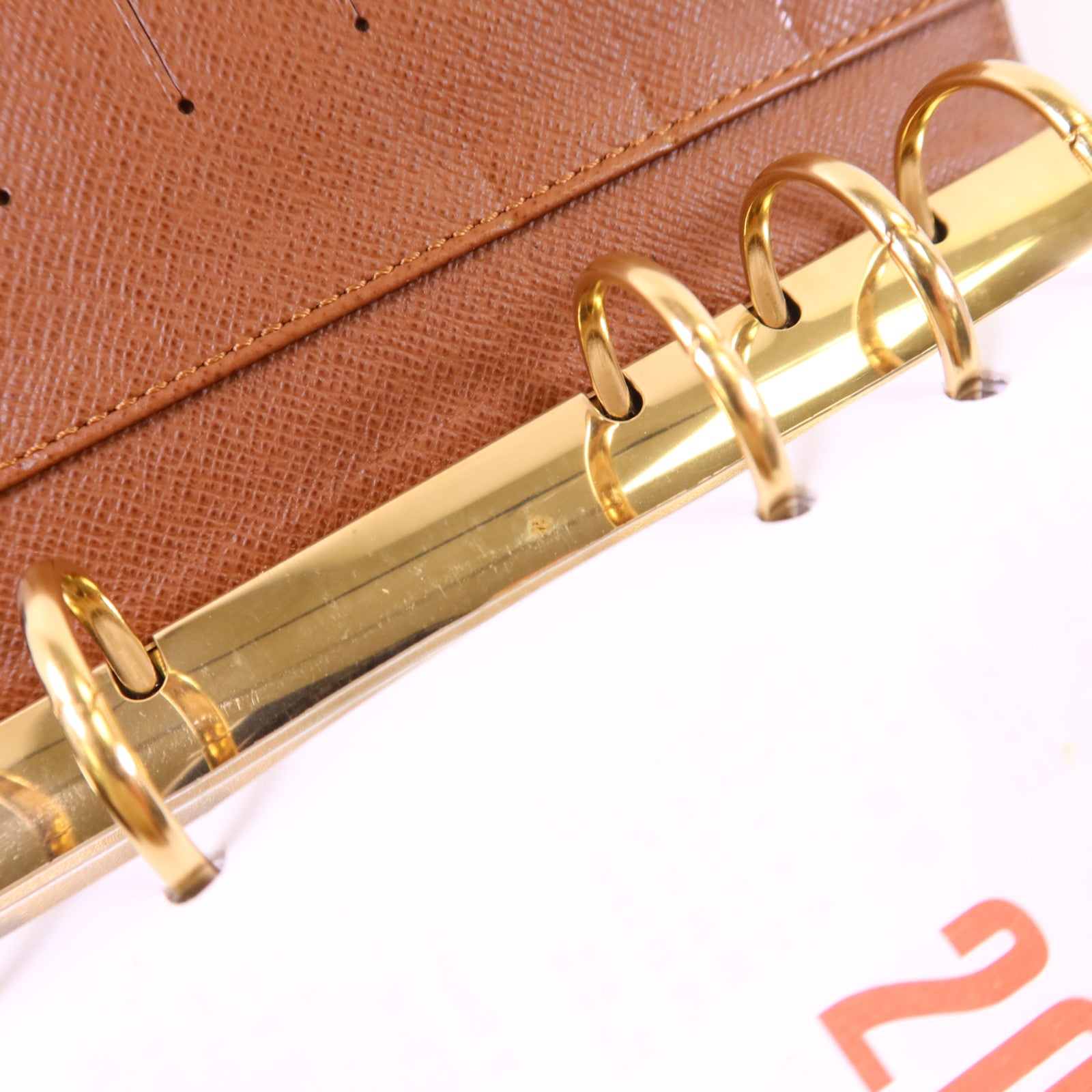 LOUIS VUITTON Monogram Agende MM金扣手帳簿R20105