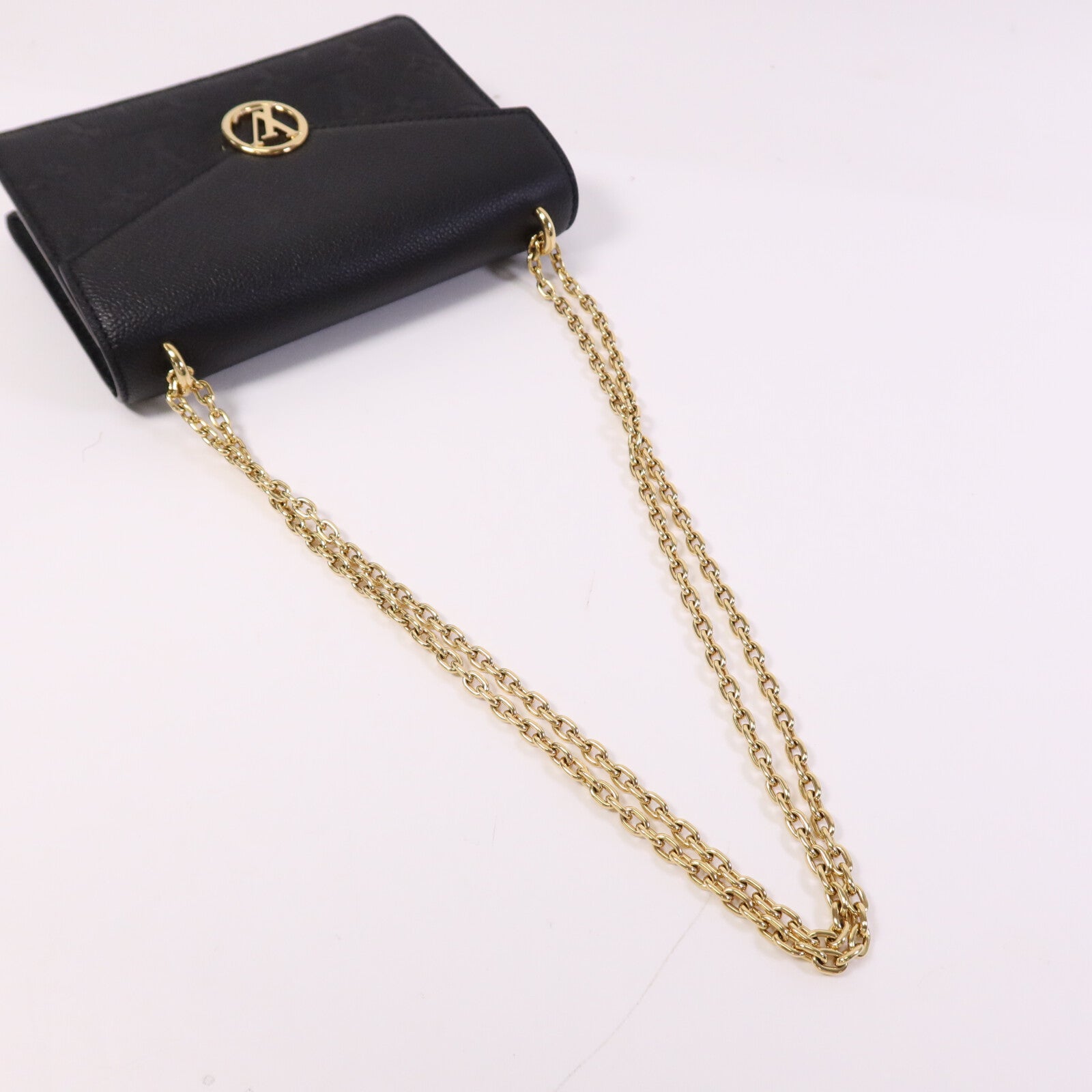 LOUIS VUITTON 【激減優惠】Monogram Empreinte Wallet On Chain金扣鏈帶肩背袋