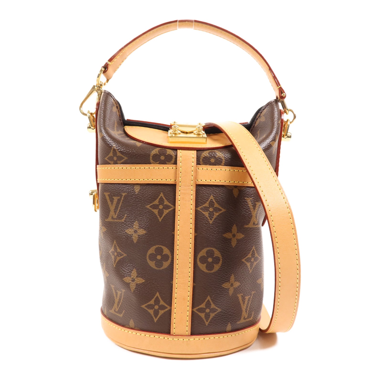 LOUIS VUITTON Monogram Duffle金扣手挽肩背兩用袋