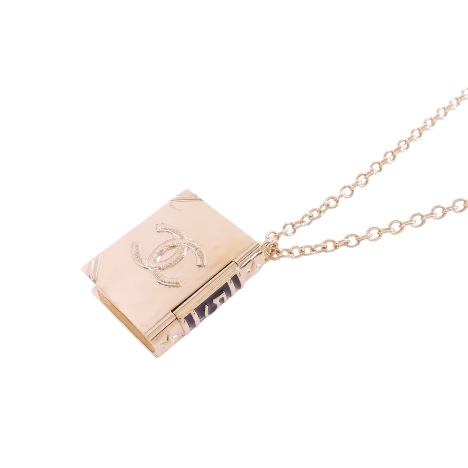 CHANEL CC GHW Pendant Necklace B22C Metal