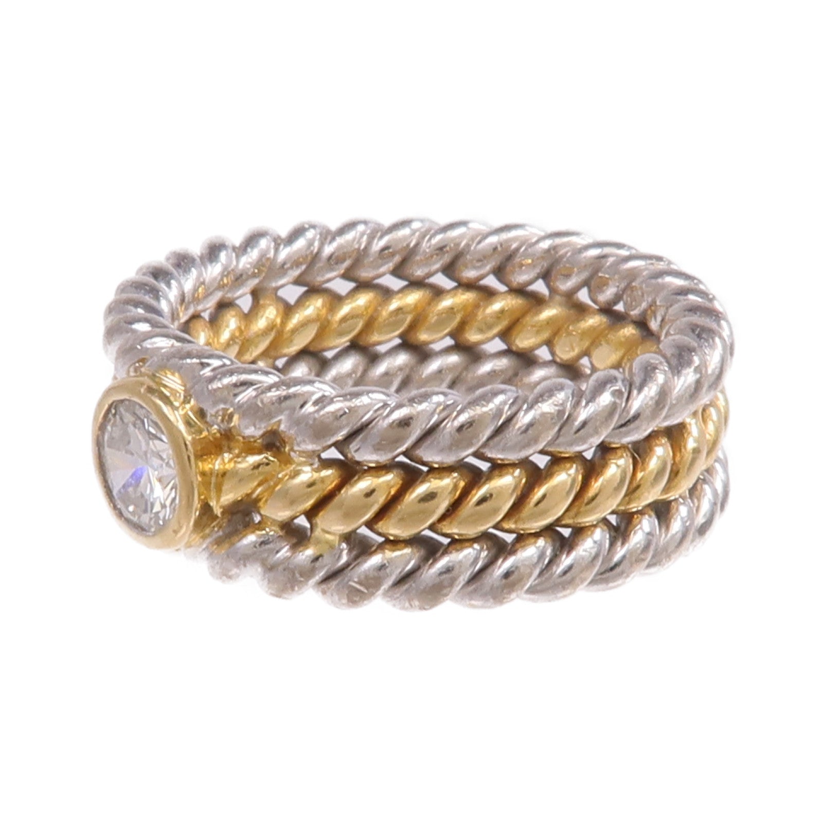 JEWELRY 18K黃金/白金Diamond Ring鑽石戒指US#6