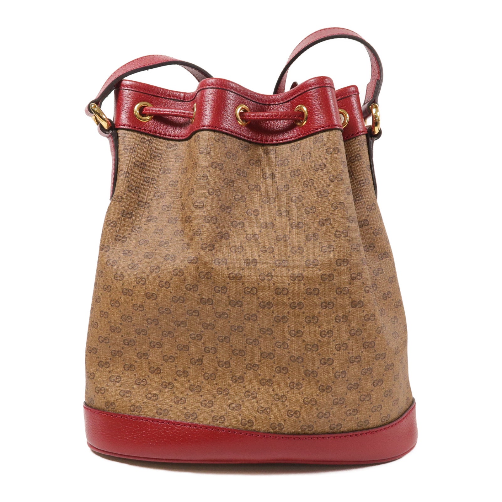 GUCCI 塗層帆布Gucci X Doraemon Bucket Bag金扣肩背袋