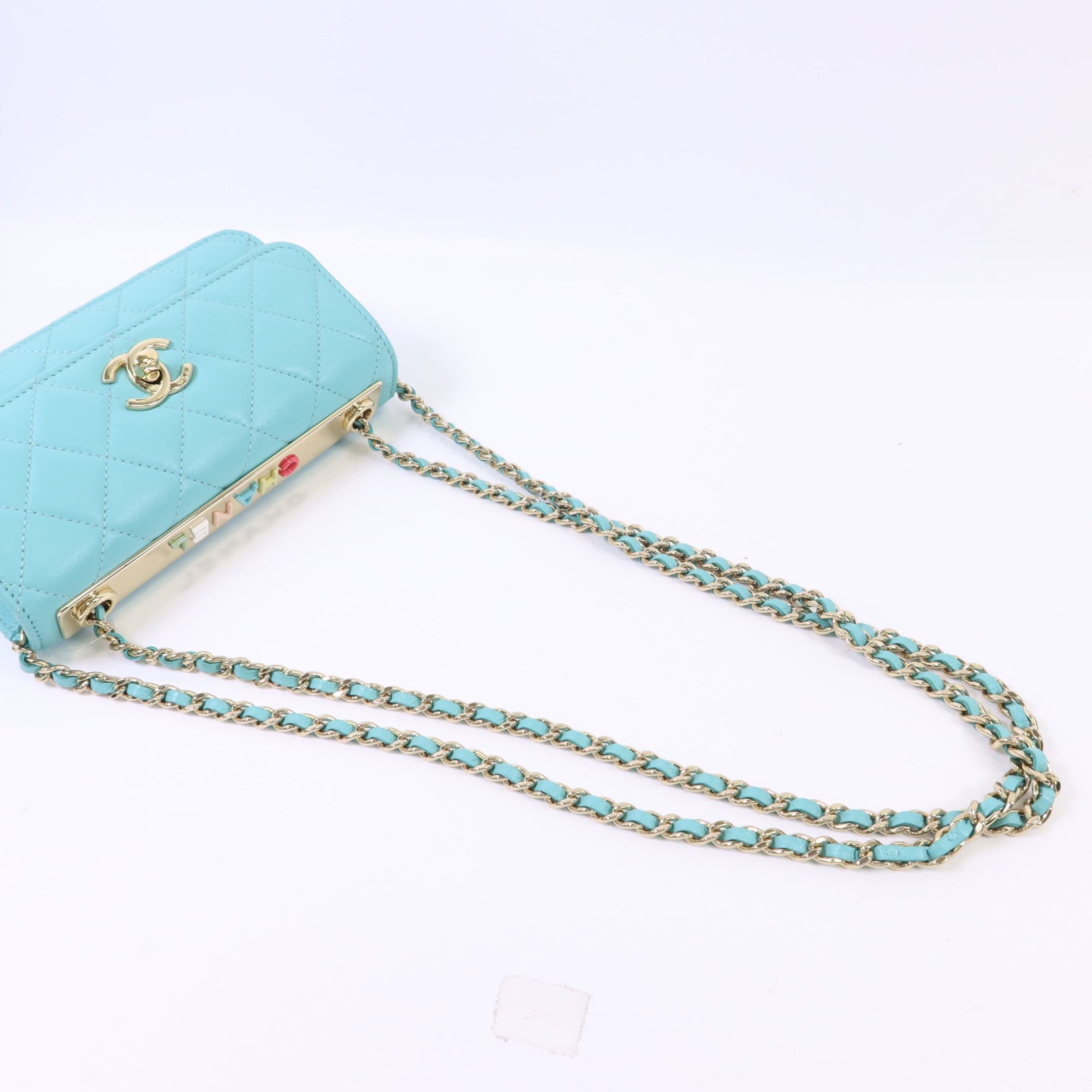 CHANEL 羊皮皮革Trendy CC金扣鏈帶肩背袋