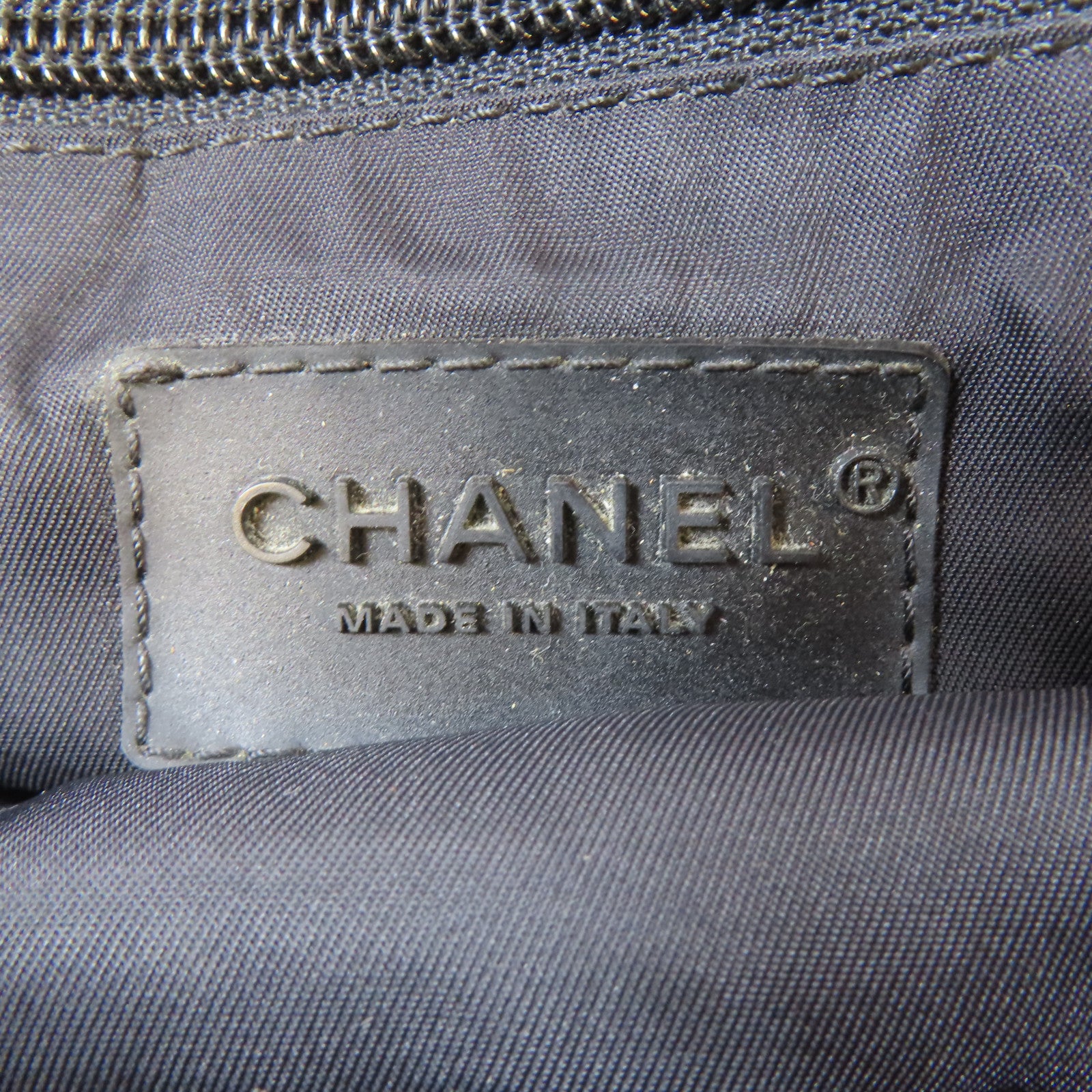 CHANEL 尼龍Waist Bag銀扣腰包黑色