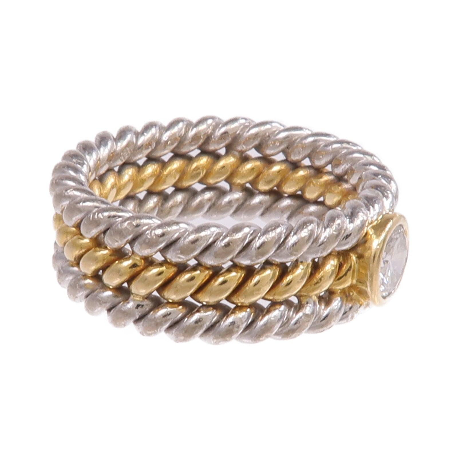 JEWELRY 18K黃金/白金Diamond Ring鑽石戒指US#6
