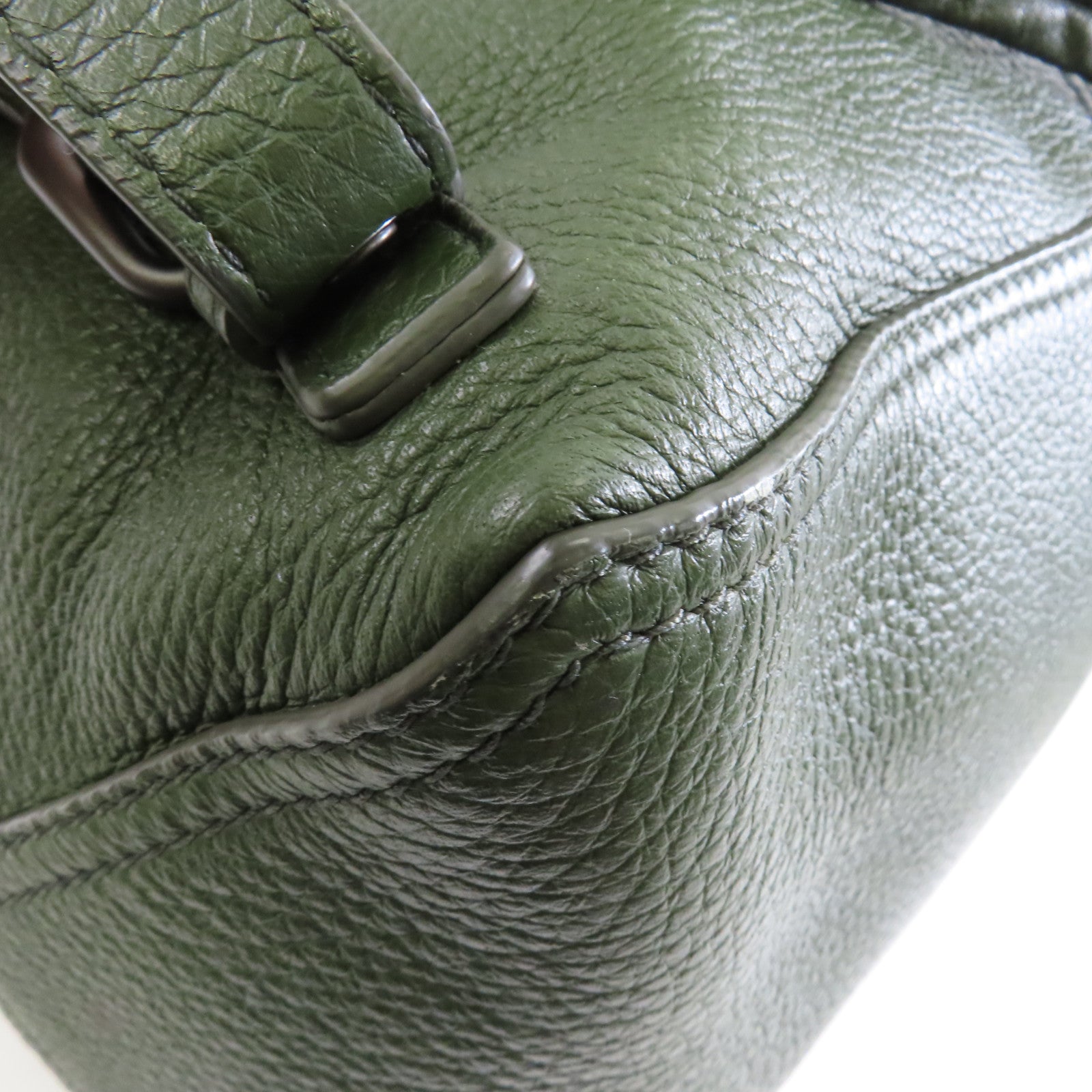 BOTTEGA VENETA 牛皮皮革Rucksack背包墨綠色