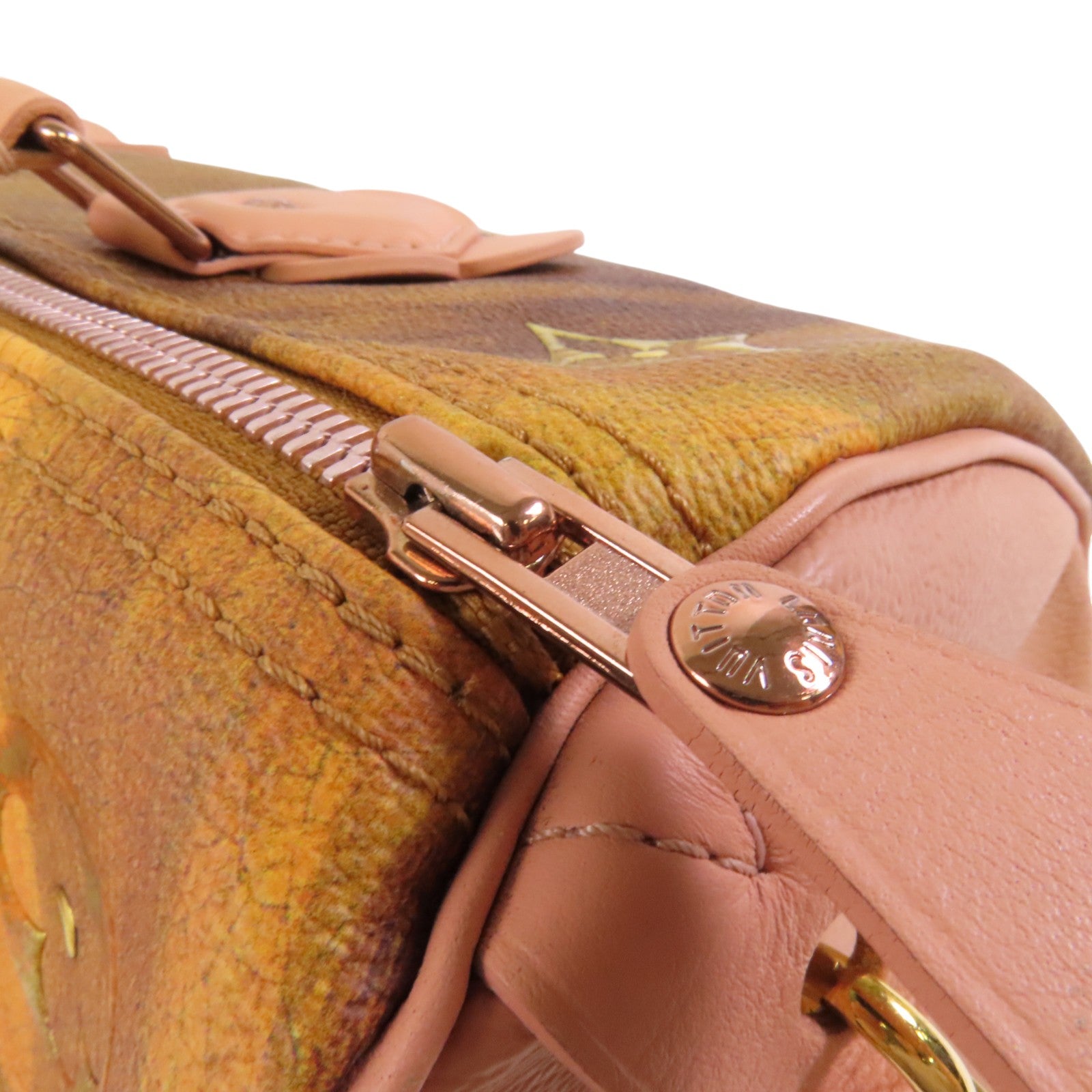 LOUIS VUITTON Calf Paintingp Fragonard Speedy 30金扣手挽袋