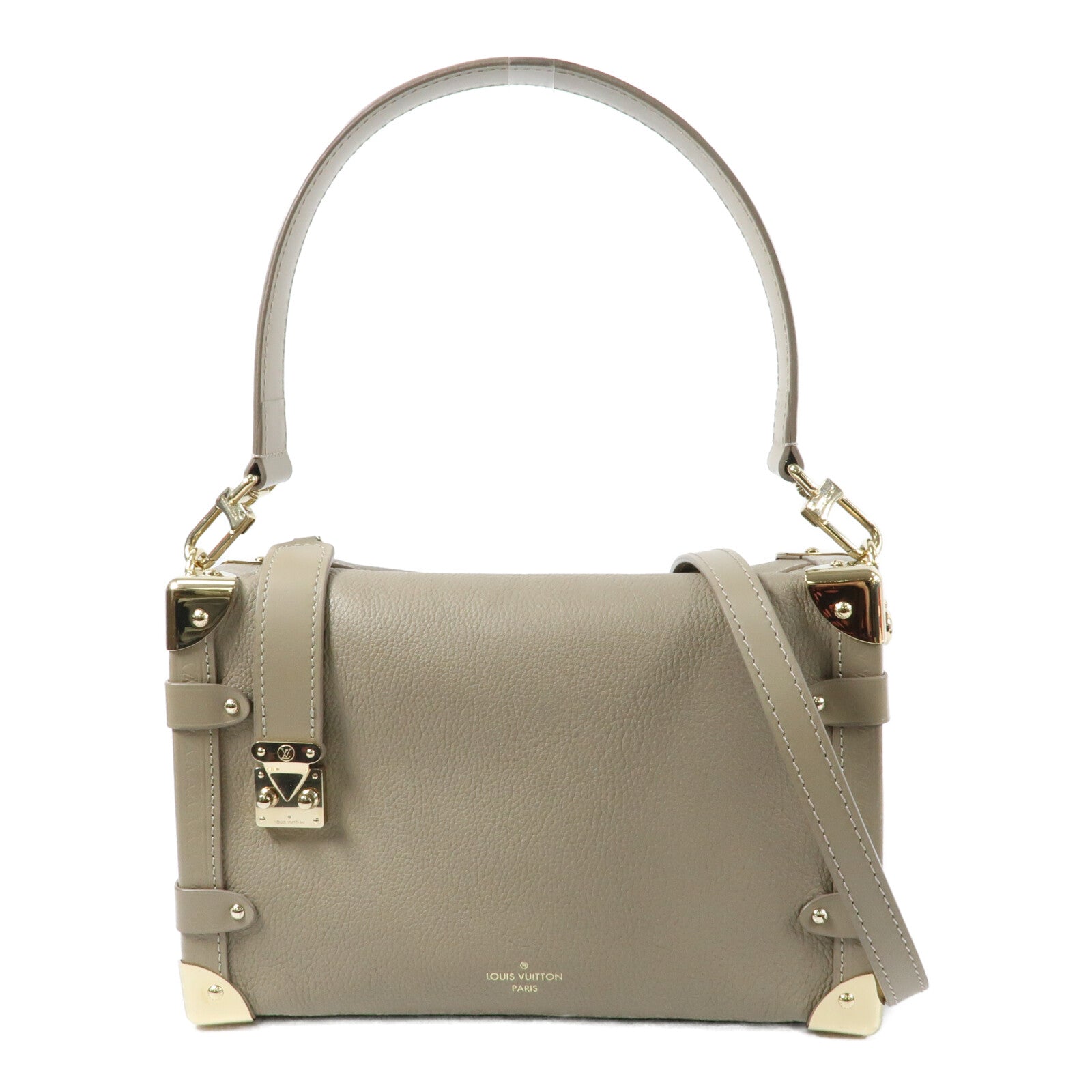 LOUIS VUITTON 牛皮皮革Side Trunk MM手挽肩背兩用袋