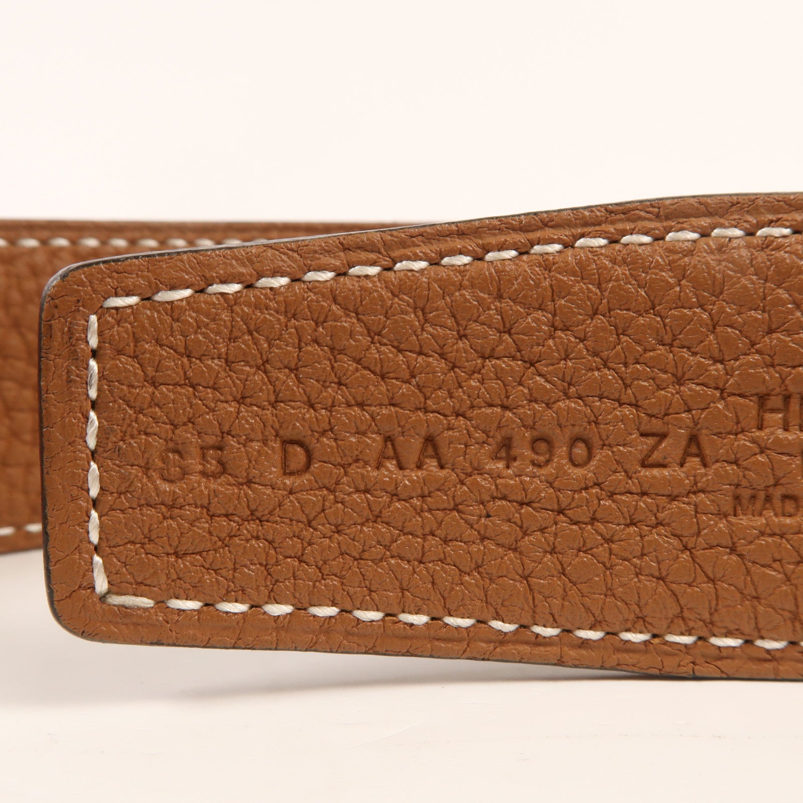 HERMES Clemence皮革H Belt金扣皮帶Noir