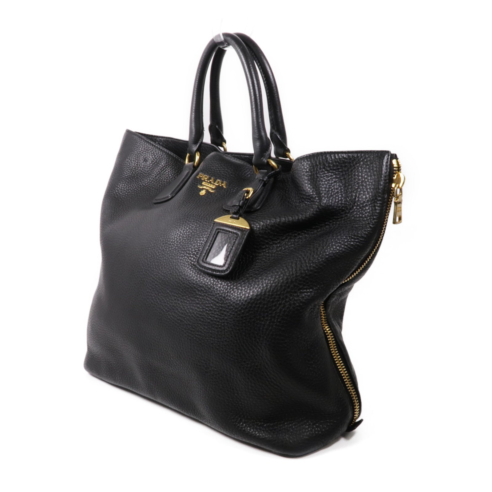 PRADA 牛皮皮革2 Way Bag金扣手挽肩背兩用袋