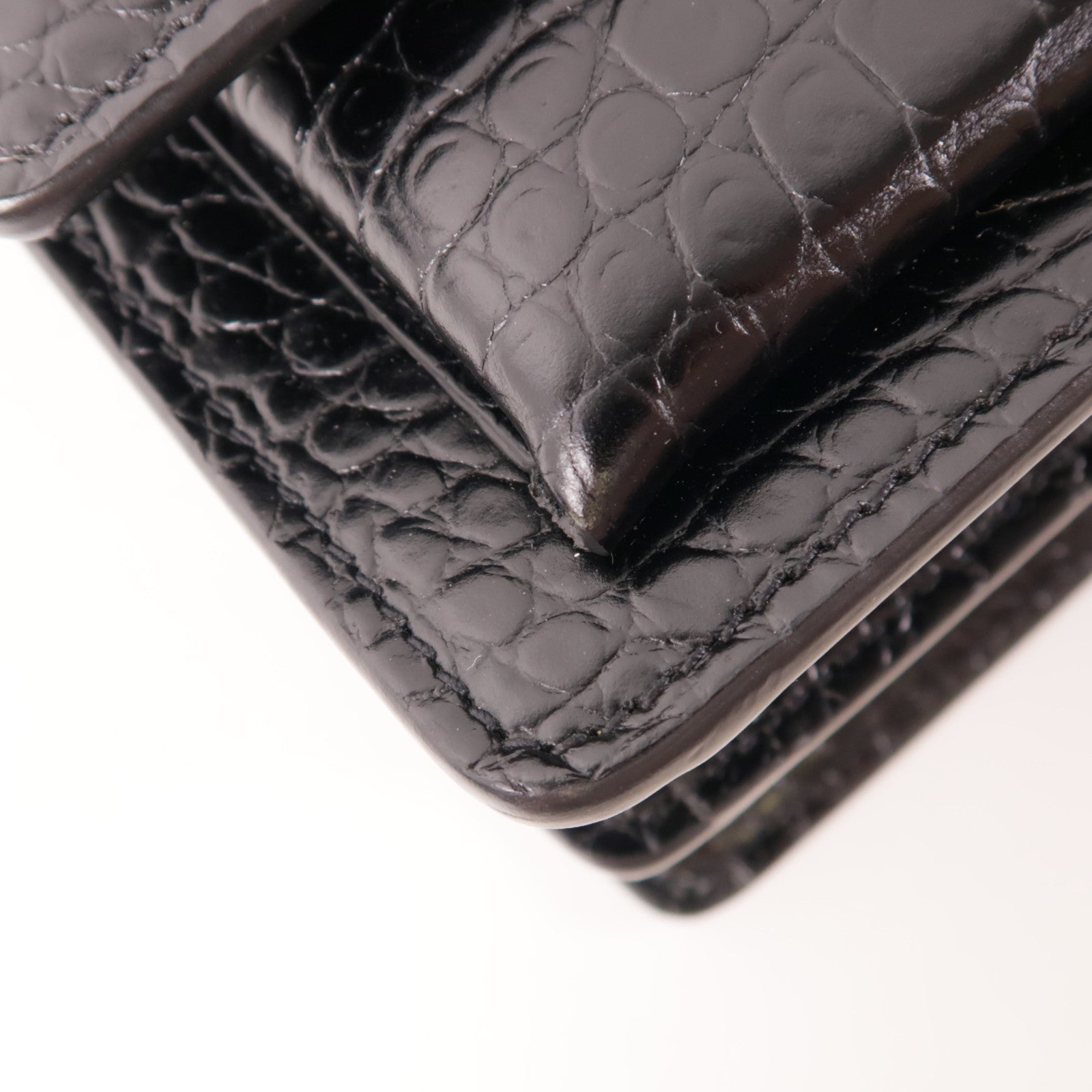 SAINT LAURENT 牛皮皮革Sunset Chain Shoulder Bag銀扣鏈帶肩背袋