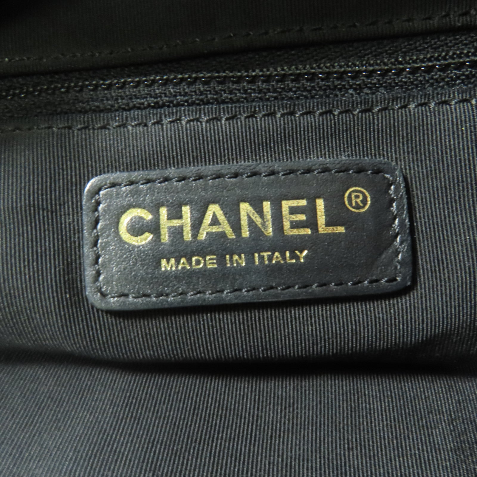 CHANEL 牛皮皮革Chain Tote金扣手挽肩背兩用袋