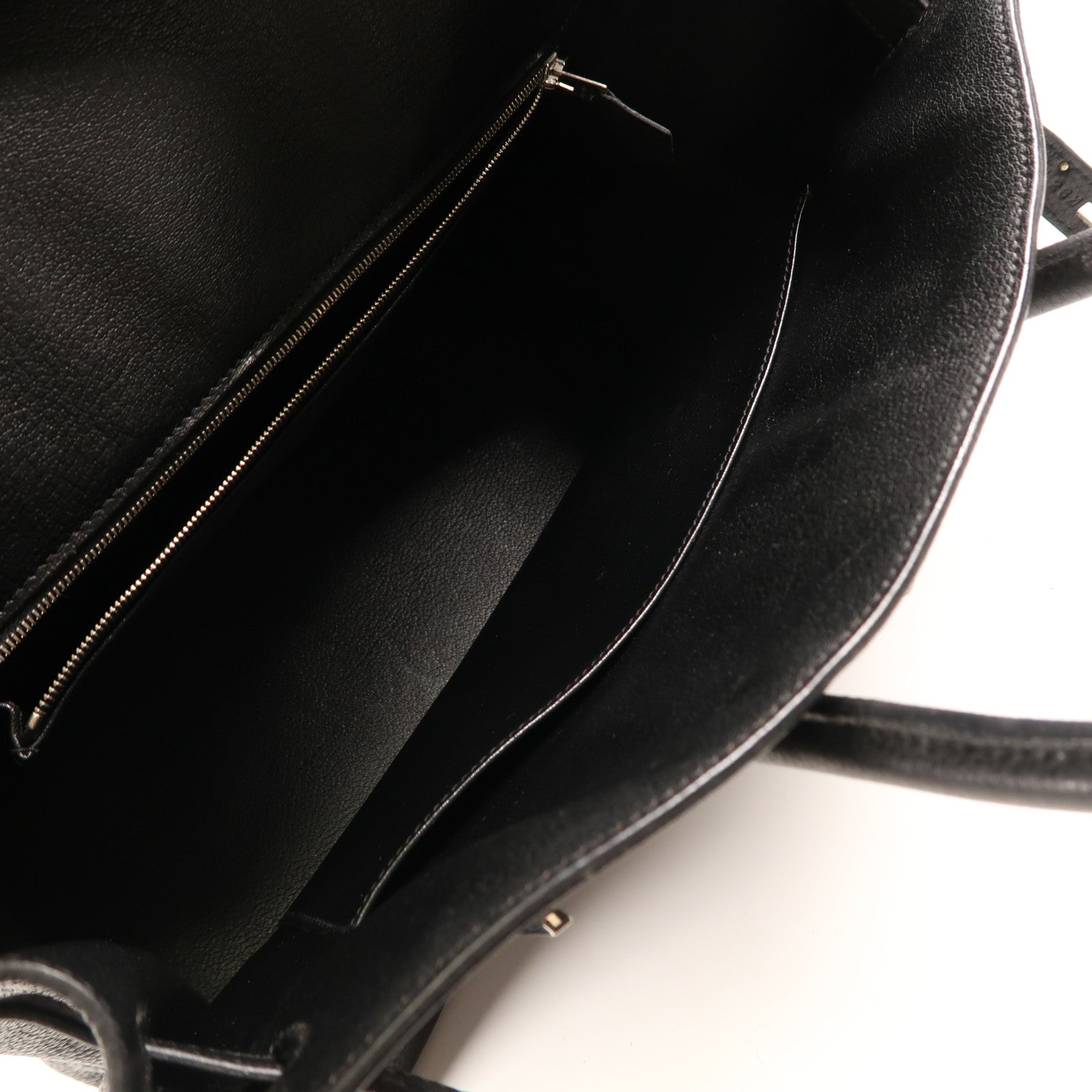 HERMES Togo皮革Birkin 35銀扣手挽袋Noir