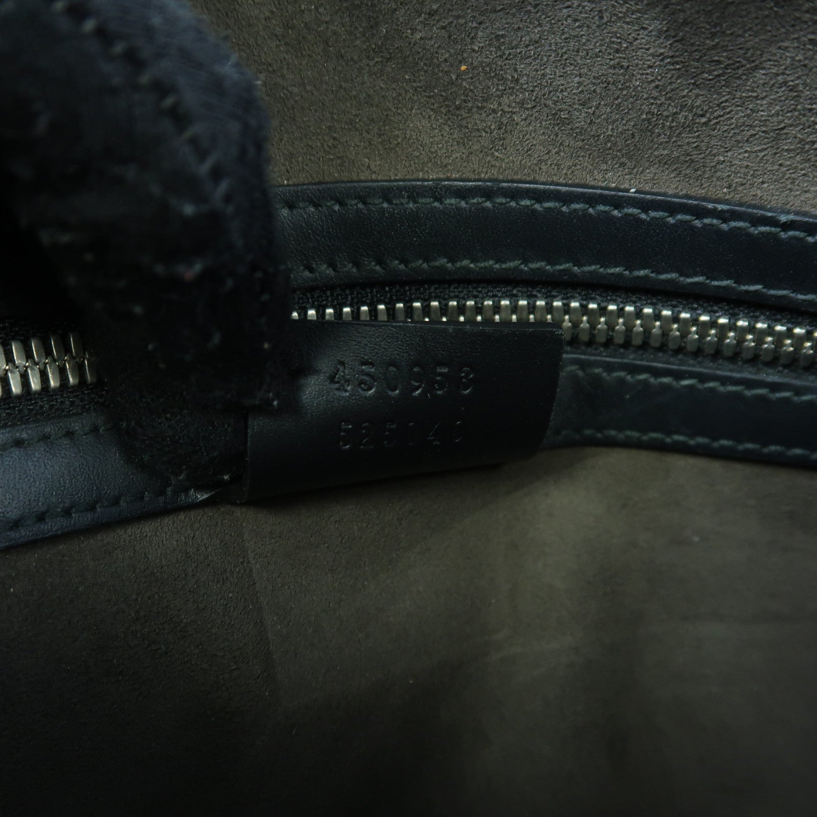 GUCCI 【激減優惠】牛皮皮革Shoulder Bag銀扣肩背袋黑色