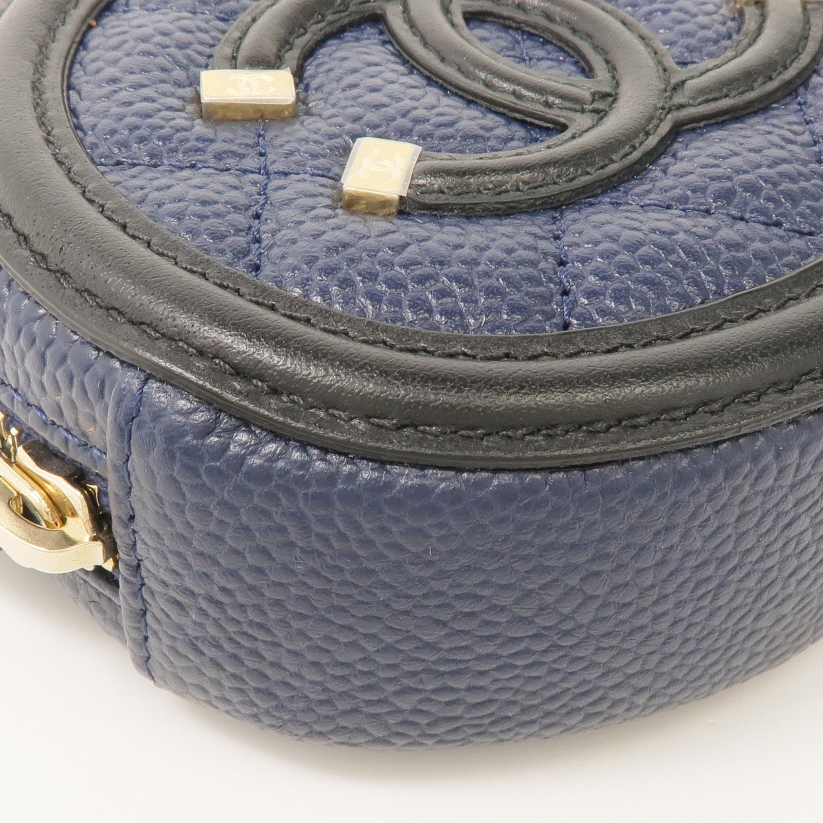 CHANEL 牛皮皮革Coin Case金扣零錢包