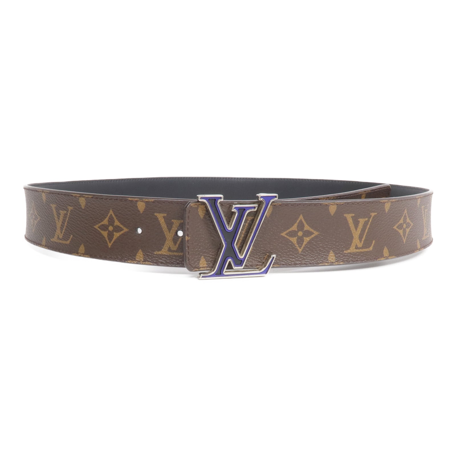 LOUIS VUITTON Monogram Belt銀扣皮帶