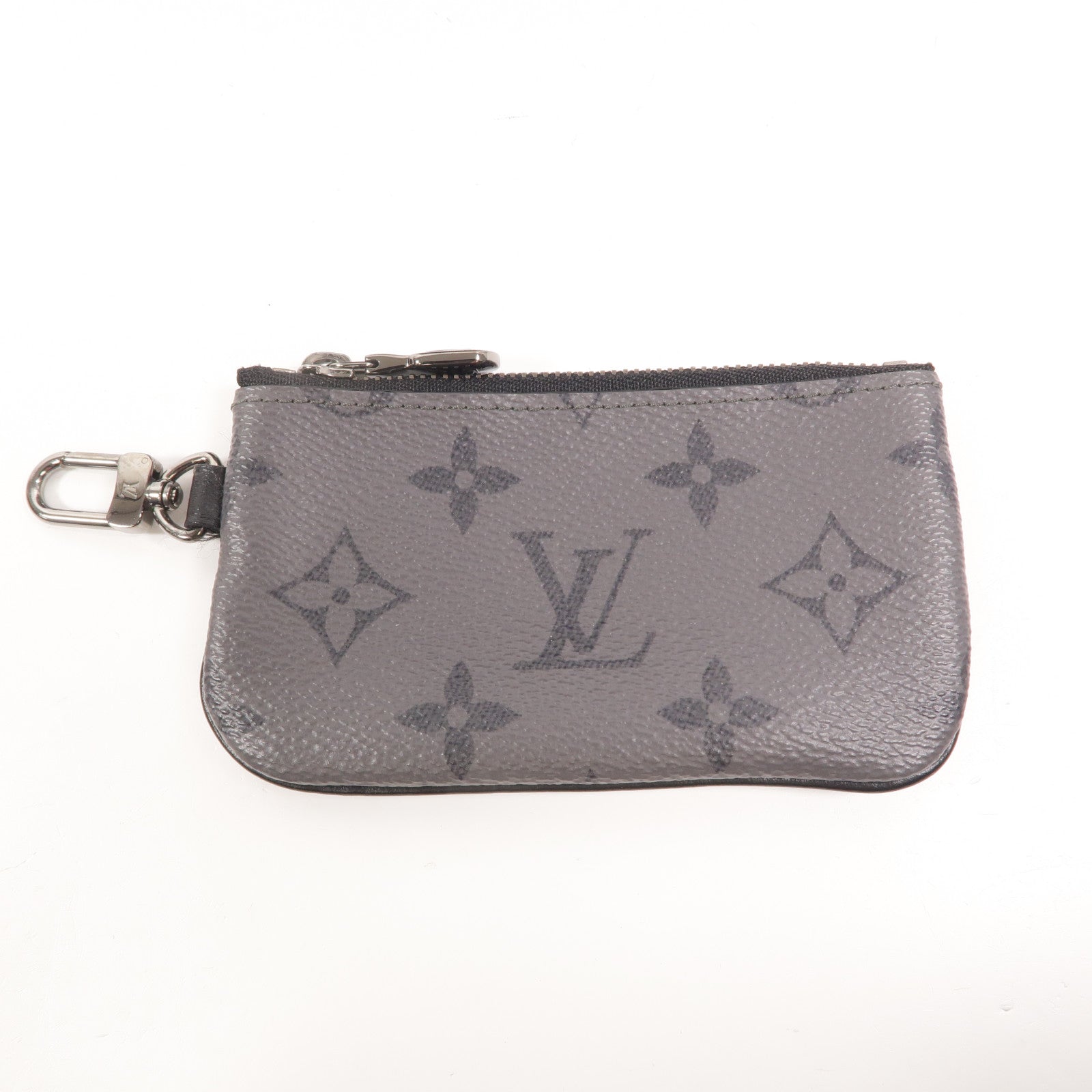 LOUIS VUITTON Monogram Eclipse Reverse Trio Messenger銀扣肩背袋