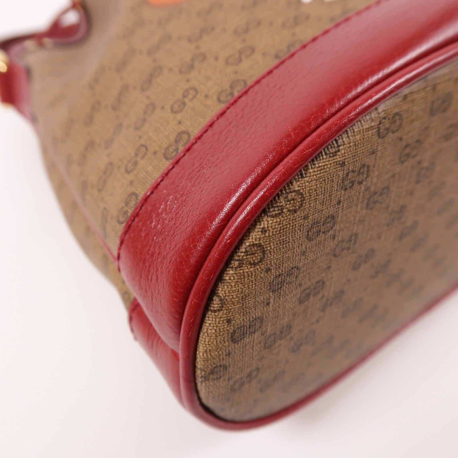 GUCCI 塗層帆布Gucci X Doraemon Bucket Bag金扣肩背袋