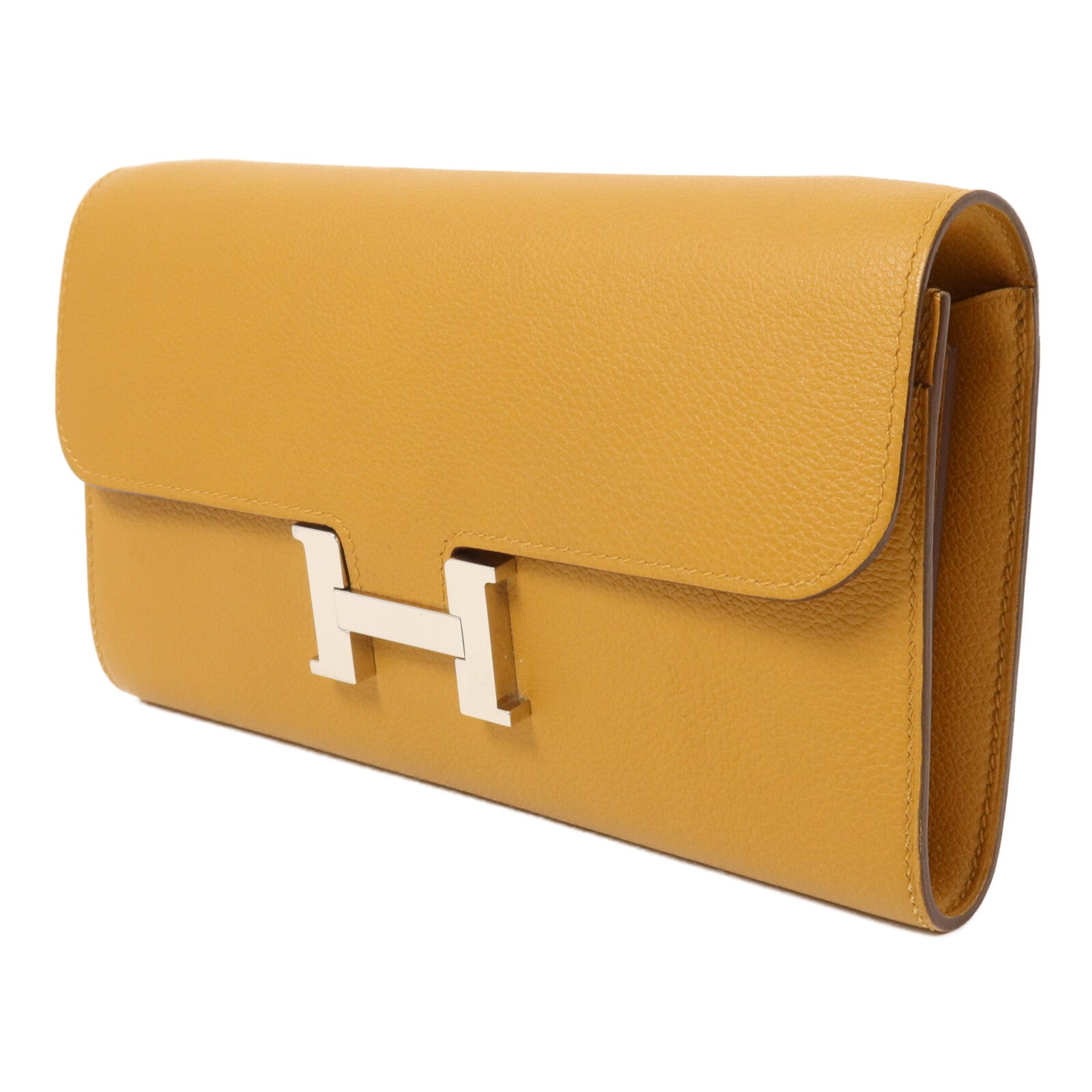 HERMES Chevre皮革Constance To Go肩背袋Caramel