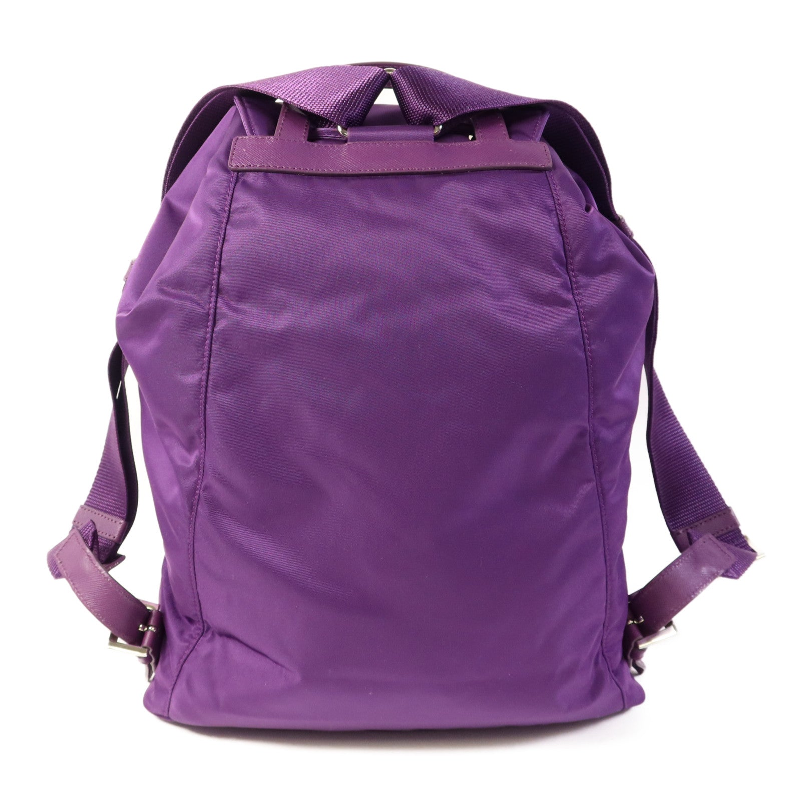 PRADA 尼龍Backpack銀扣背包