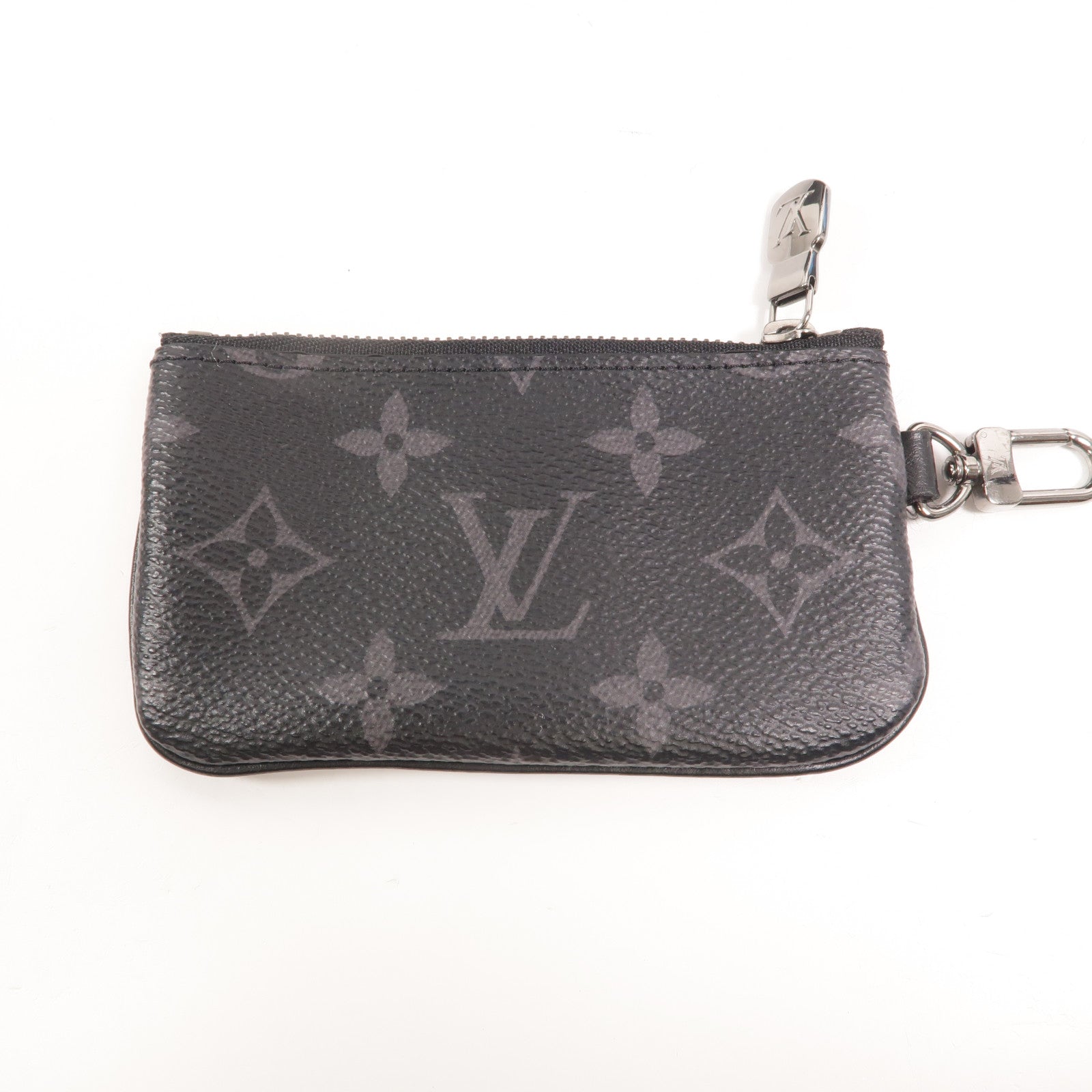 LOUIS VUITTON Monogram Eclipse Reverse Trio Messenger銀扣肩背袋