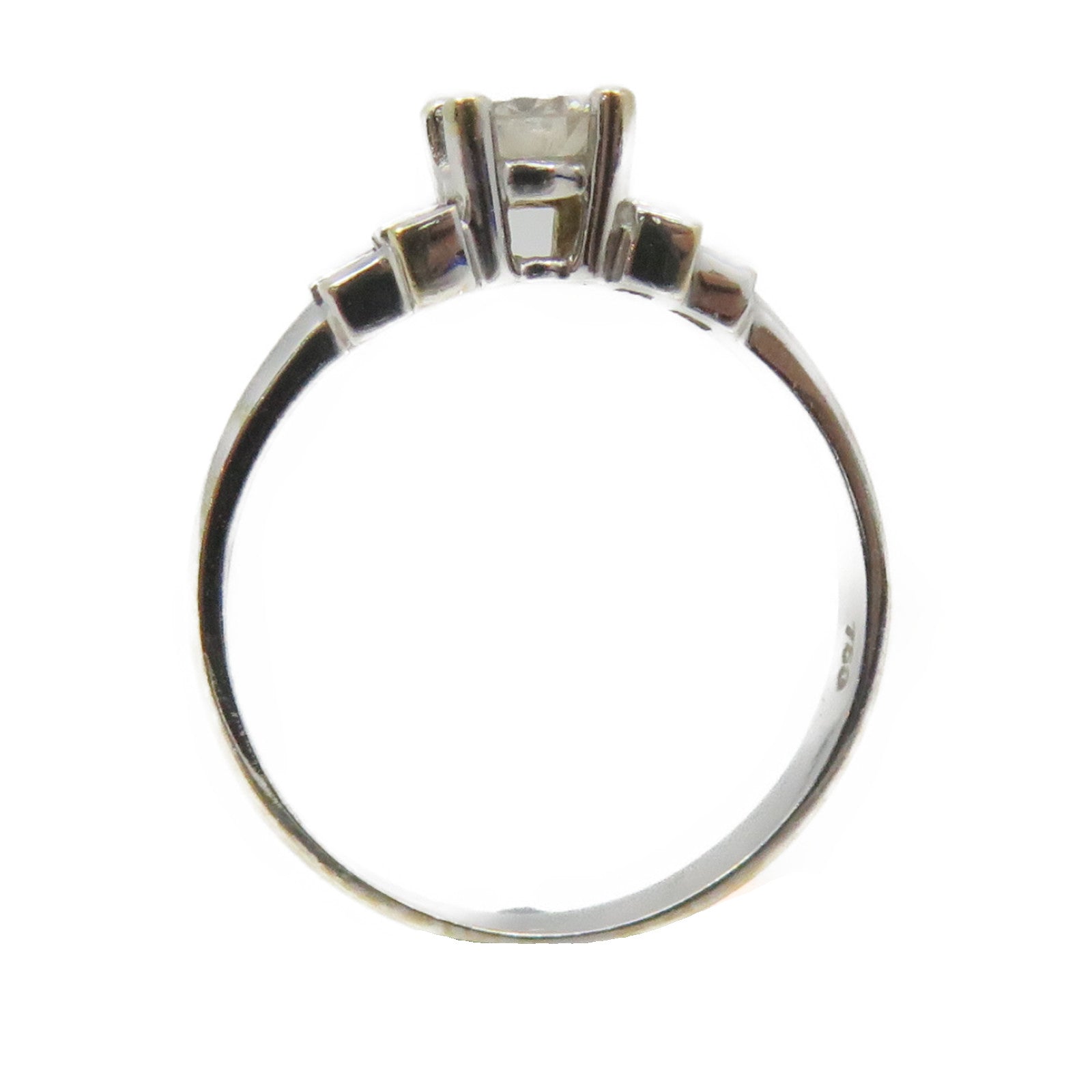 JEWELRY 18K白金/钻石Diamond Ring戒指US#5.5